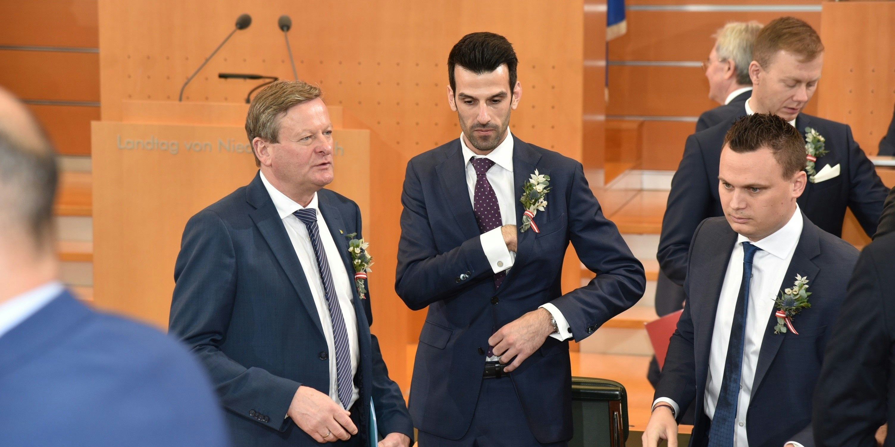 St. Pölten: Konstituierende Landtagssitzung mit Johanna Mikl-Leitner und Udo Landbauer