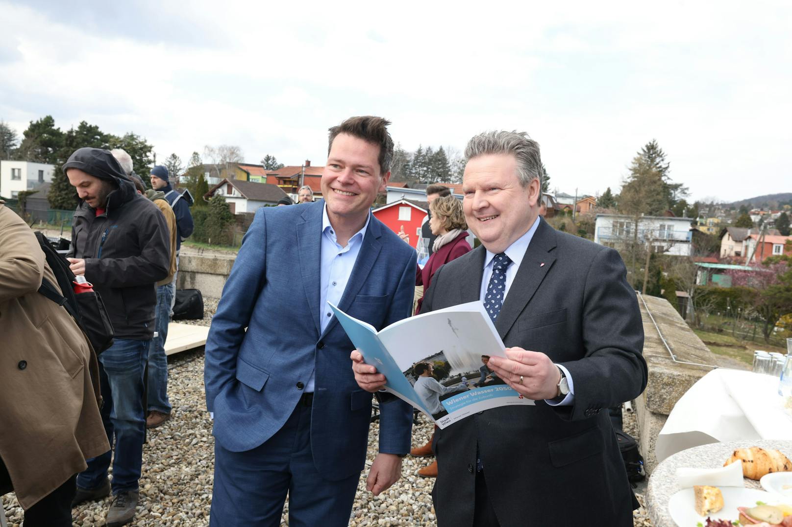 Klimastadtrat Jürgen Czernohorszky (SPÖ) und Bürgermeister Michael Ludwig (SPÖ)