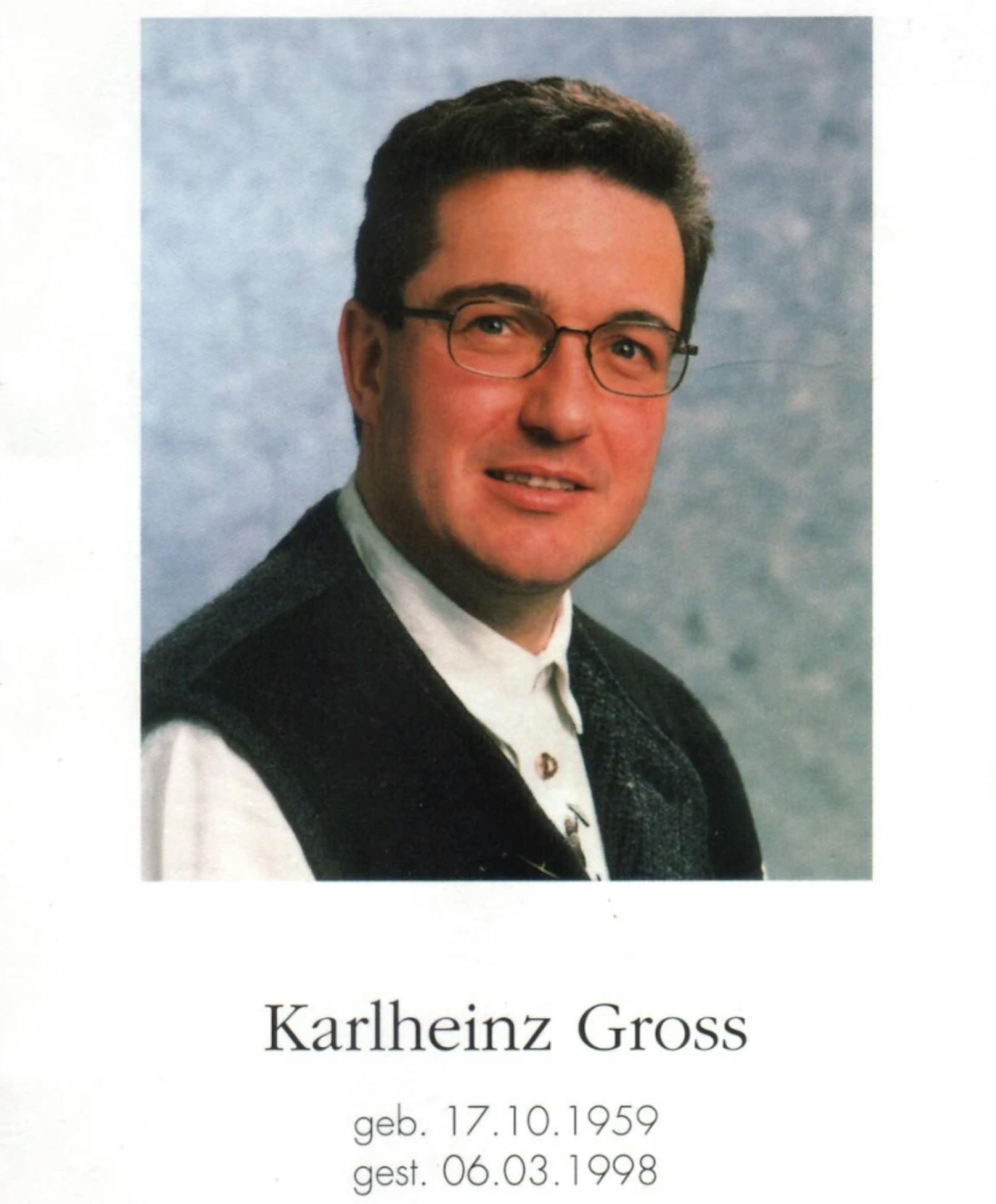 Karlheinz Gross, der damalige Manager der Kastelruther Spatzen, wurde 1998 tot aufgefunden.