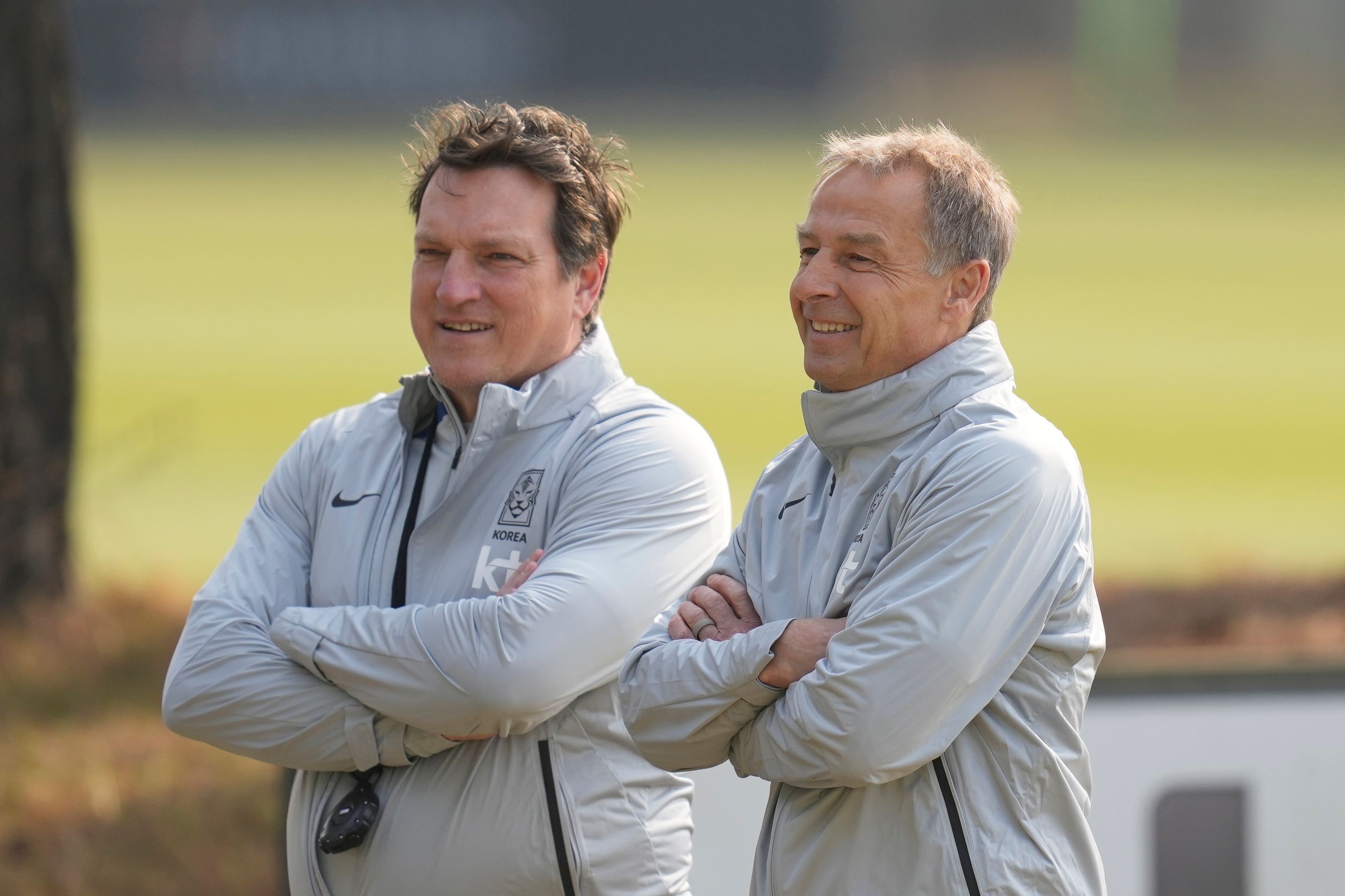 Andreas Herzog mit Jürgen Klinsmann