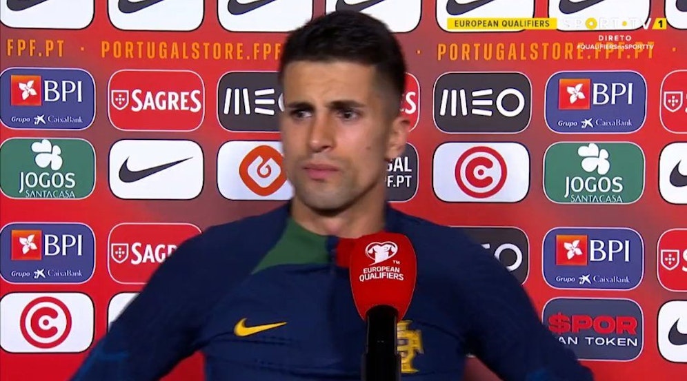 Joao Cancelo erfuhr im TV von der Entlassung von Julian Nagelsmann. 