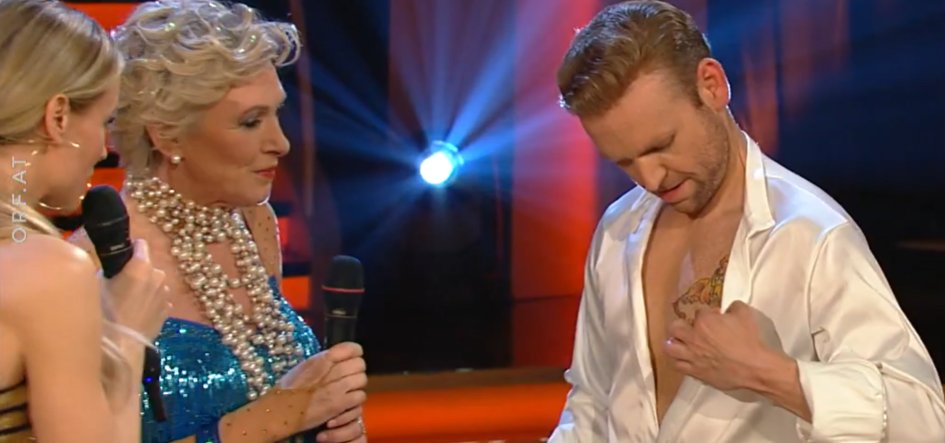 Mirjam Weichselbraun sorgte für einen Lacher. 