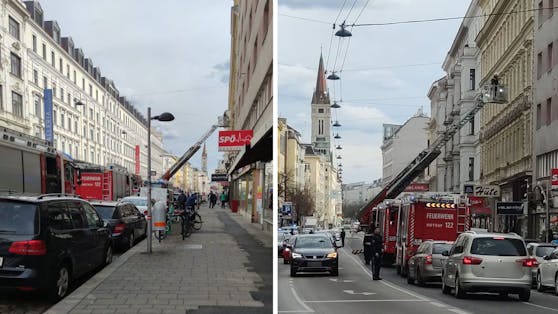 In einem Wohnhaus auf der Landstraßer Hauptstraße  kam es zu einem Brand.