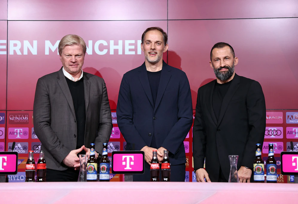 Der neue Bayern-Coach Thomas Tuchel wird vorgestellt. 