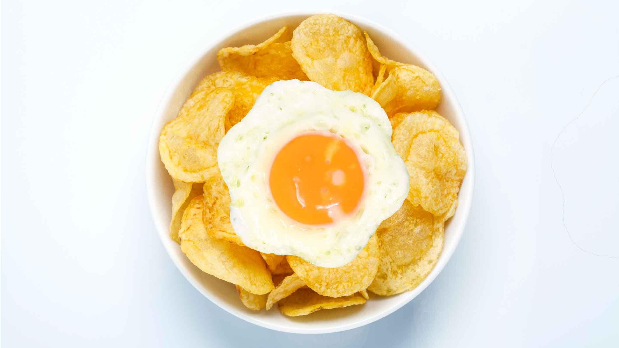 Spiegelei und Chips? Ob das gut schmeckt? Die Österreicher wollen es auf jeden Fall wissen.