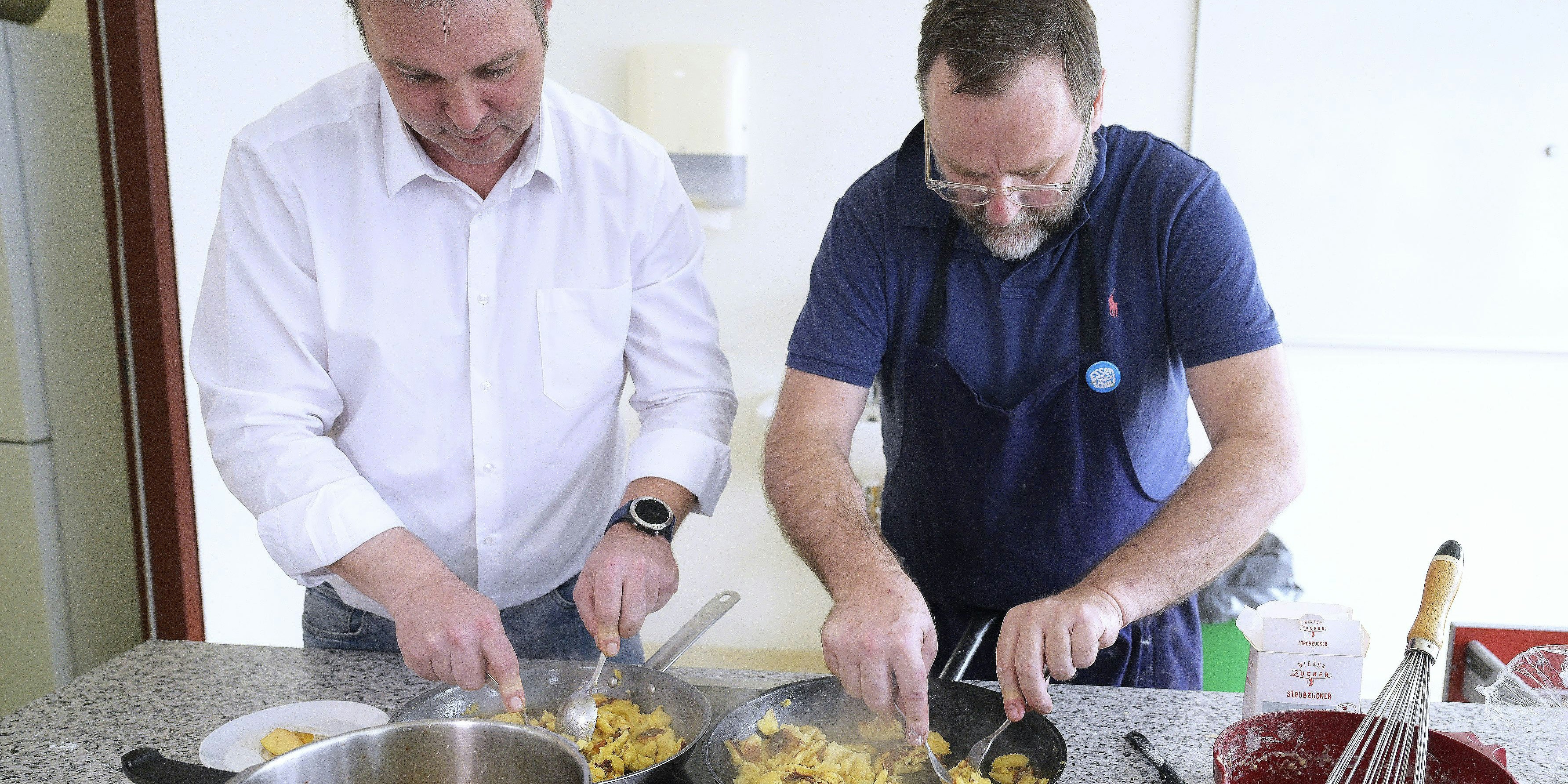 Balber (l.) mit Spitzenkoch Schelhorn