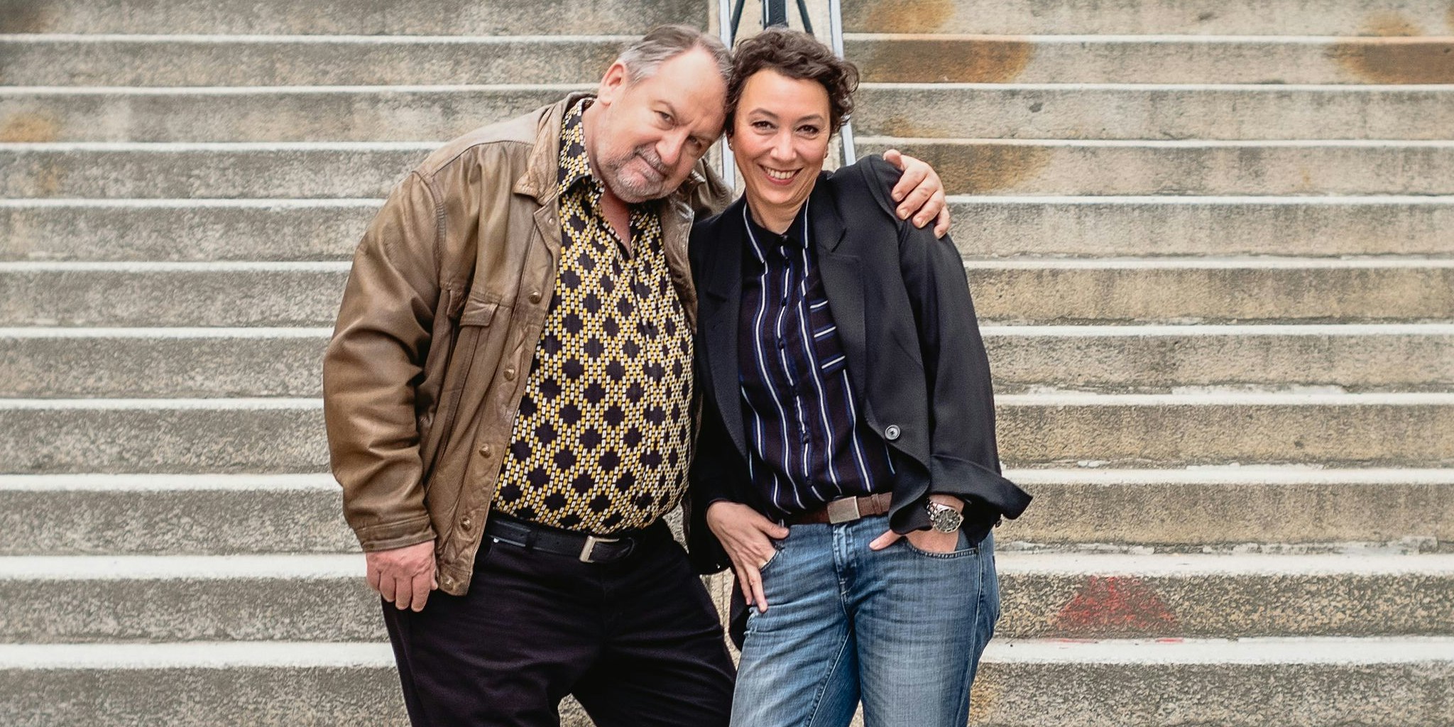 Strauss mit Kollegen Wolfgang Bachofner