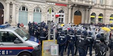 Tränengas, Kessel – harter Polizei-Einsatz in Wien