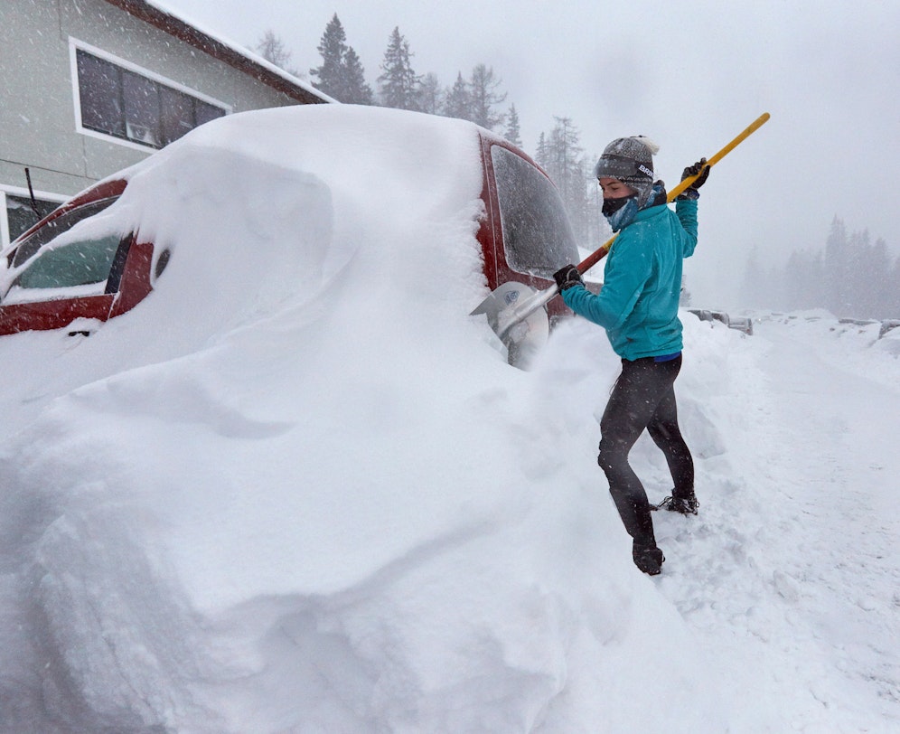 Regional kann es zu heftigen Schneefällen kommen.