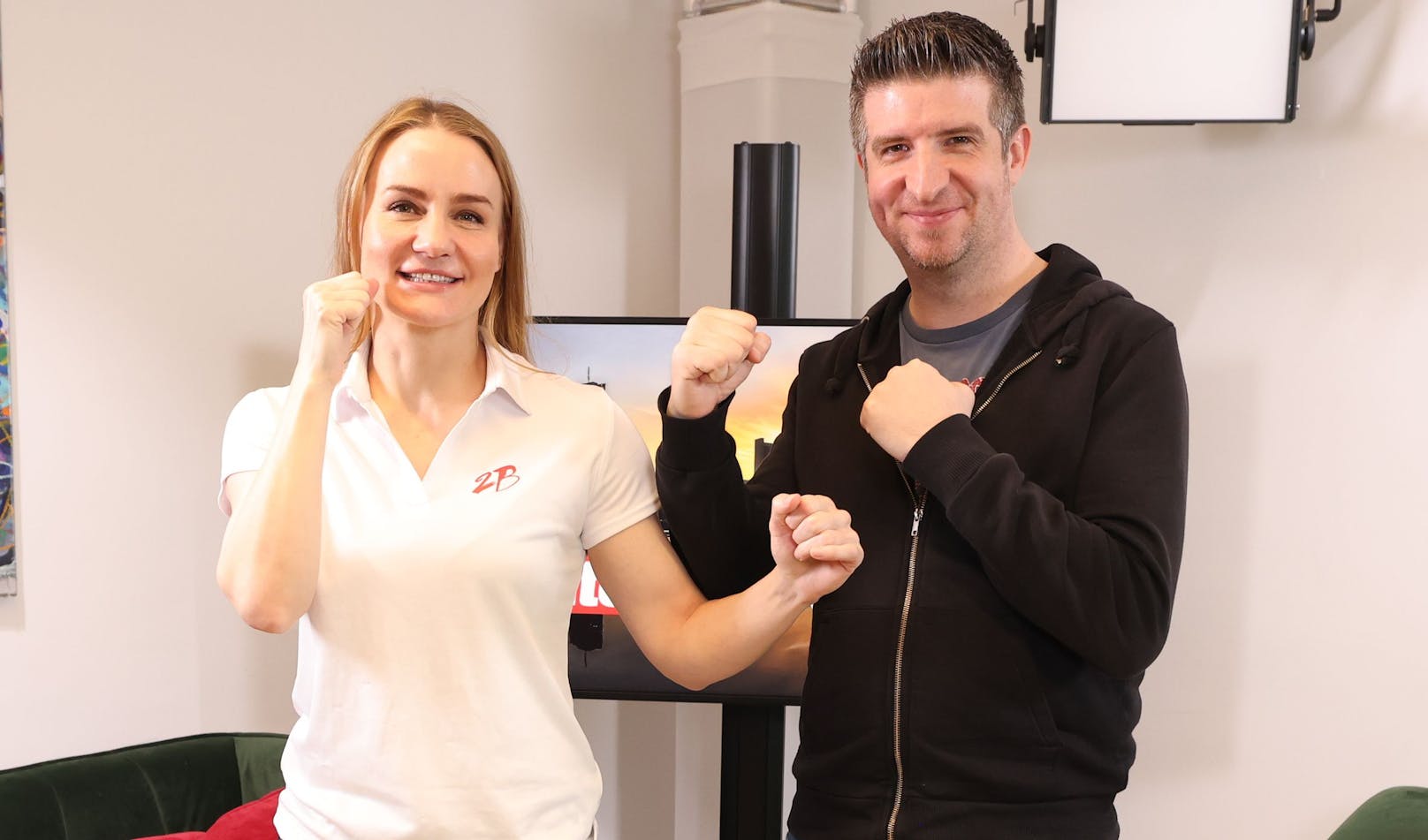 Im Video-Interview mit "Heute"-Sportredakteur Gerald Richter spricht sie über den Killer-Instinkt, das Alter, die Situation von Frauen im Boxsport und die Vorteile von Tanzen als Training.