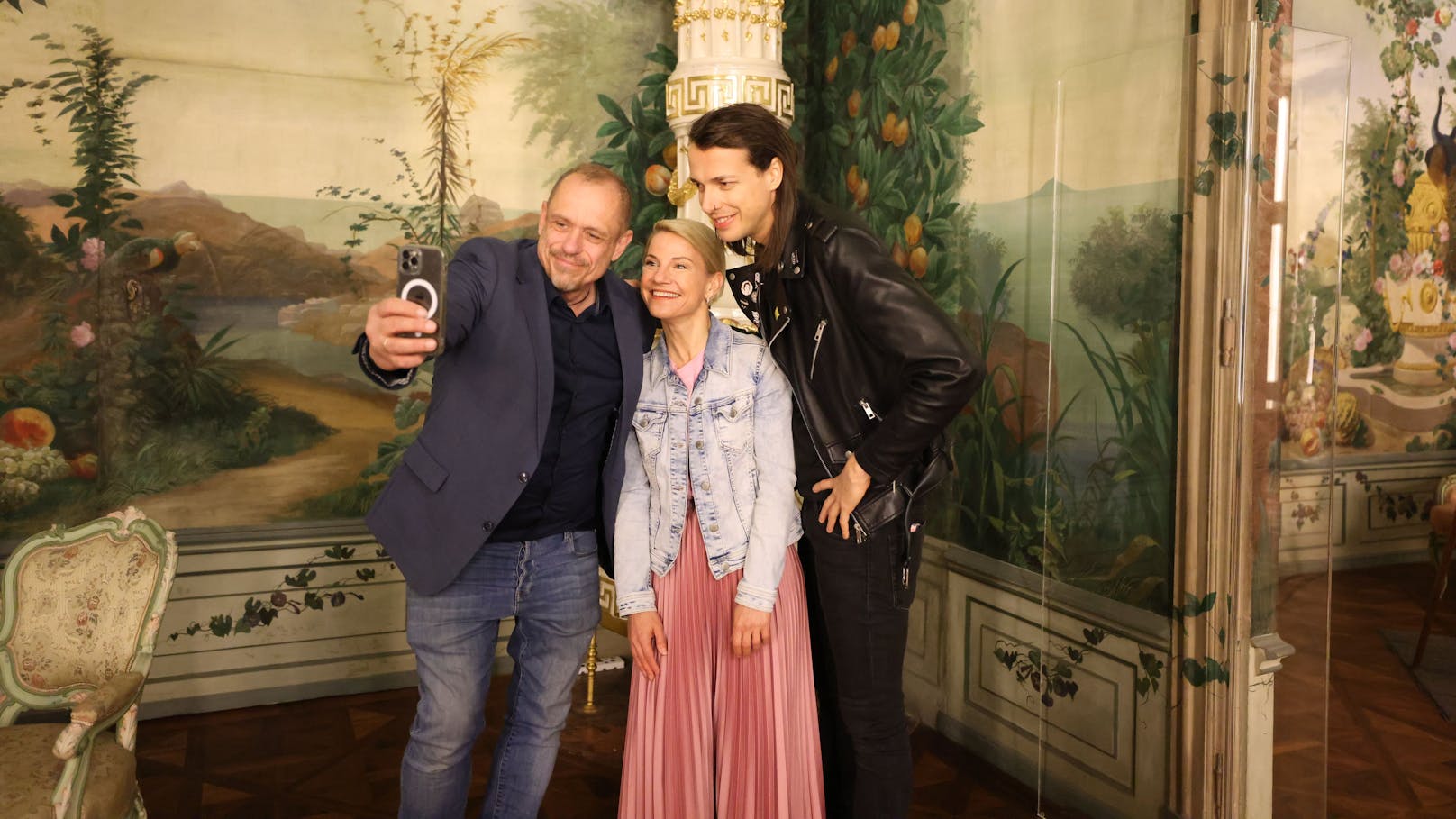 Selfie! Gery Keszler, Kristina Sprenger und Marco Pogo.&nbsp;