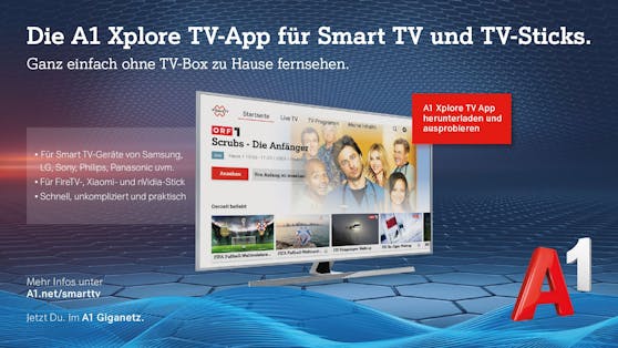 A1 Xplore TV Stream gibt es in 2 Tarifen: Xplore TV Stream S um 5,90 Euro pro Monat mit mehr als 60 Sendern und A1 Xplore TV Stream M um 9,90 Euro pro Monat mit 140 Sendern.