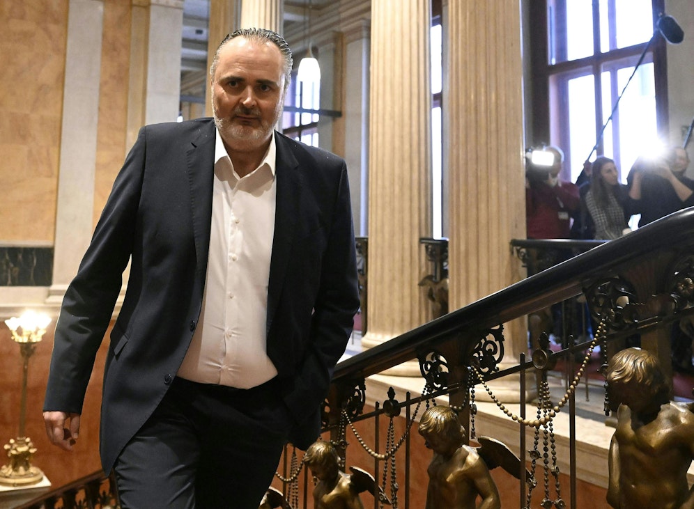 Der burgenländische Landeshauptmann Hans Peter Doskozil (SPÖ) im Rahmen einer Sitzung des SPÖ-Präsidiums am 27. März 2023 in Wien.