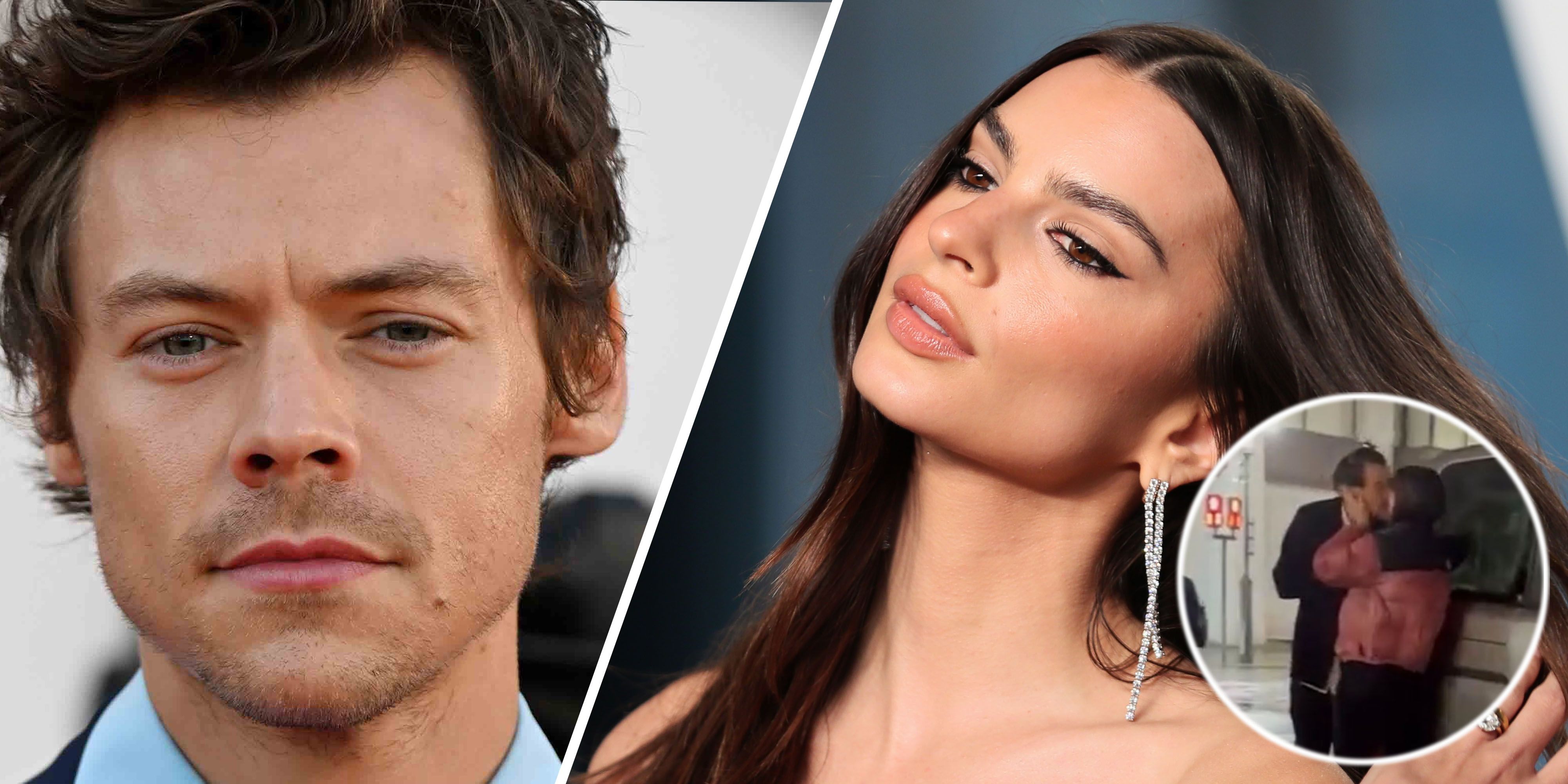 Emily Ratajkowski wurde beim Schmusen mit Harry Styles gefilmt.