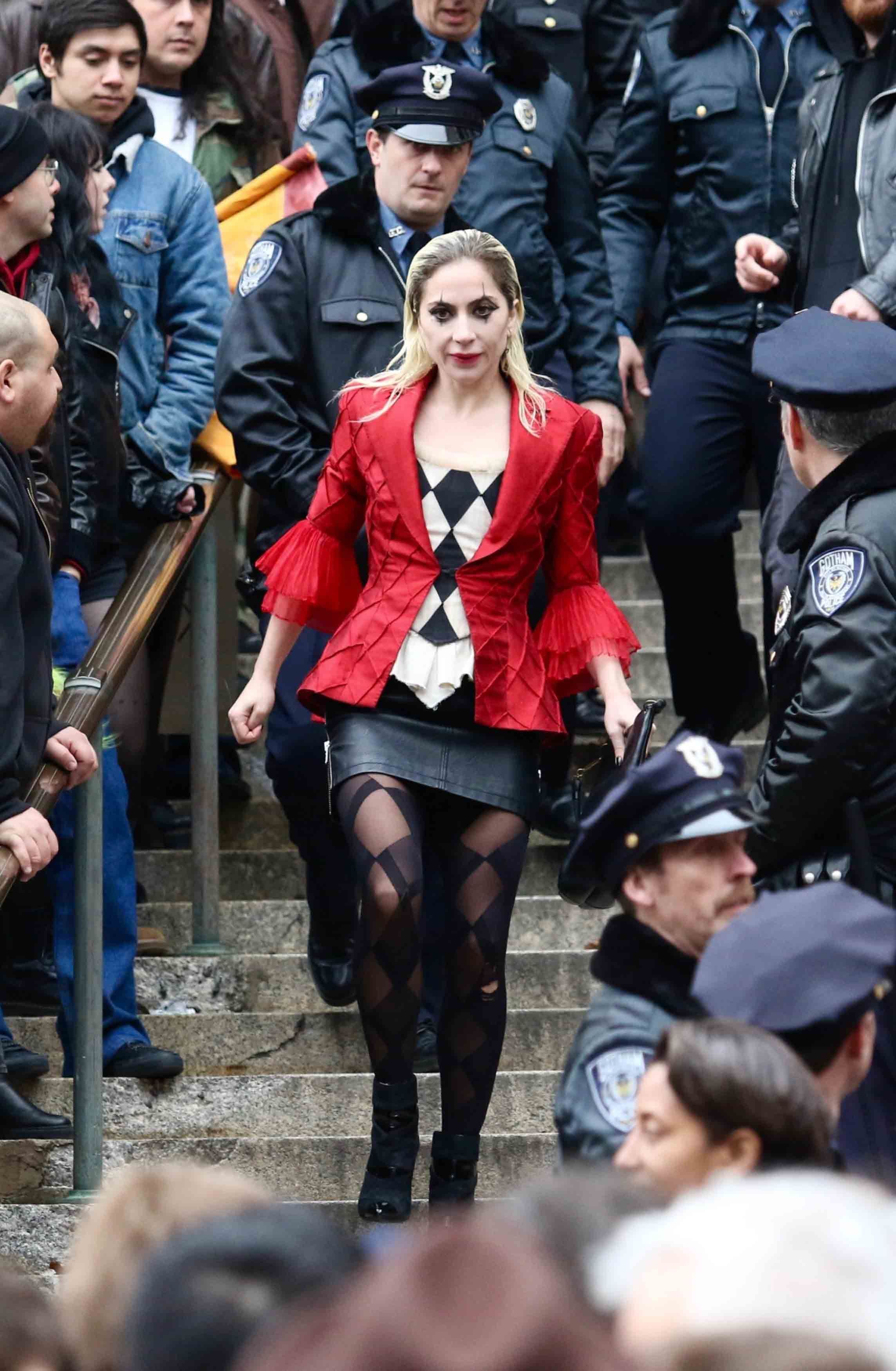 Lady Gaga als Harley Quinn.