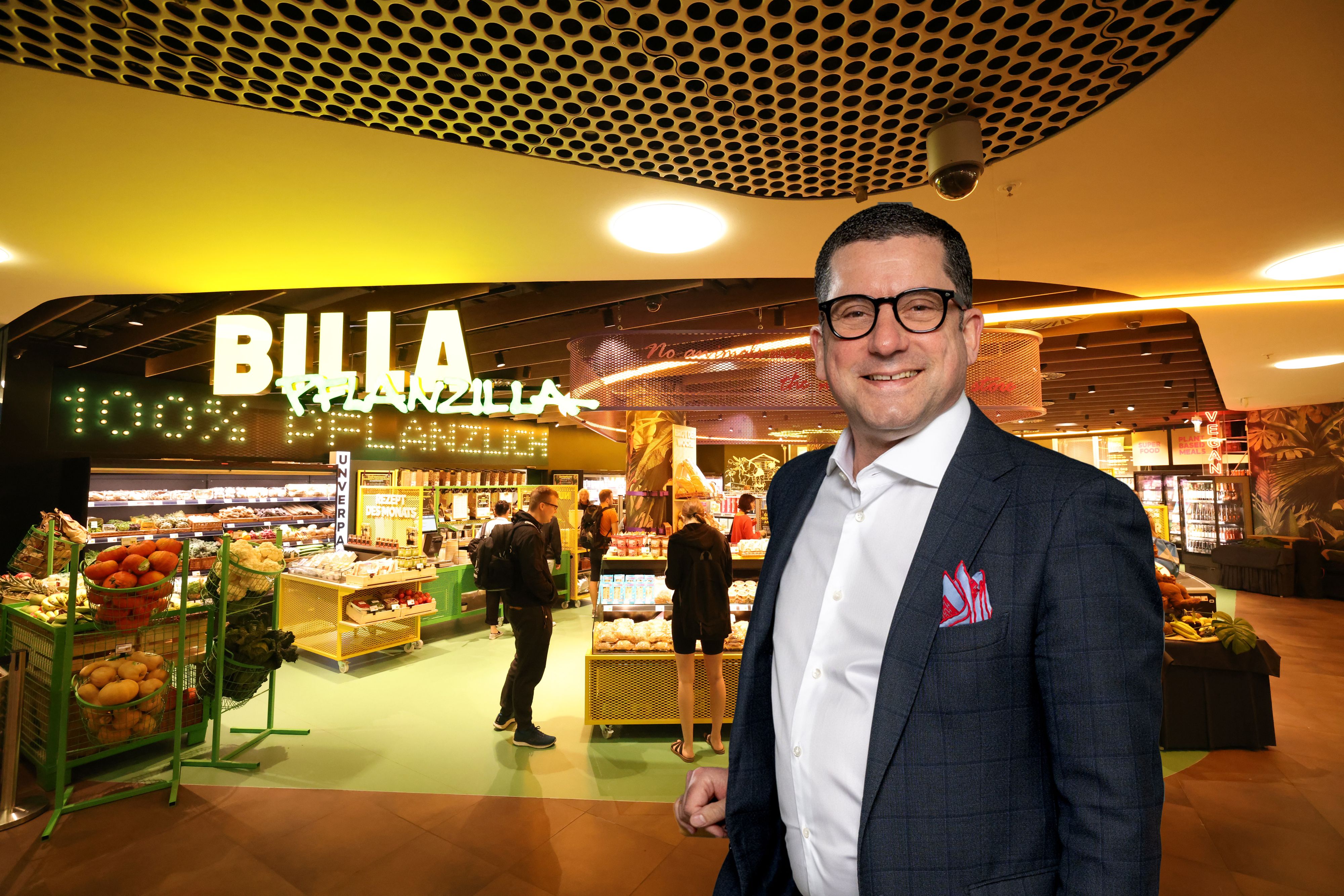 Billa Pflanzilla, Rewe-Vorstand Marcel Haraszti