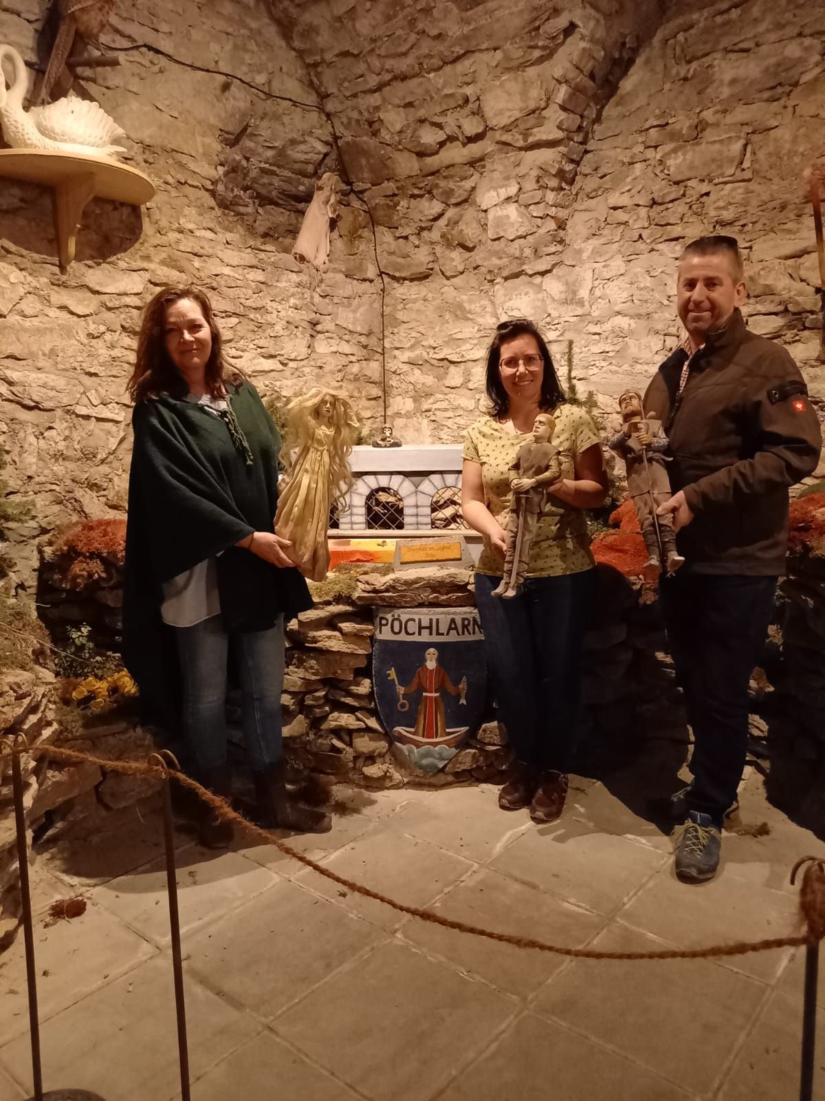 Tourismusmanagerin Aggstein Christine Jäger, Pöchlarns Stadträtin Jasmin Fuchs und Bauhofleiter Christian Wippel.