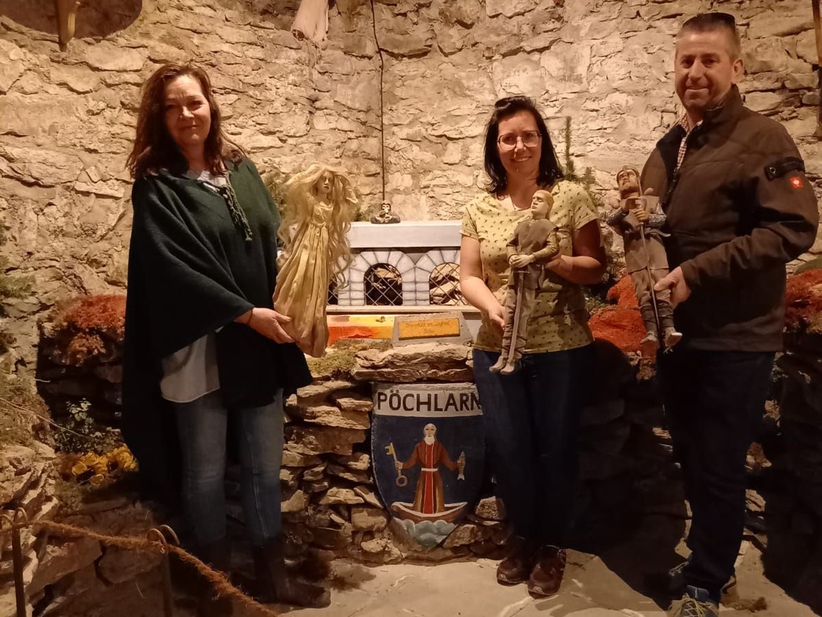  Tourismusmanagerin Agsstein Christine Jäger, Pöchlarns Stadträtin Jasmin Fuchs und Bauhofleiter Christian Wippel.