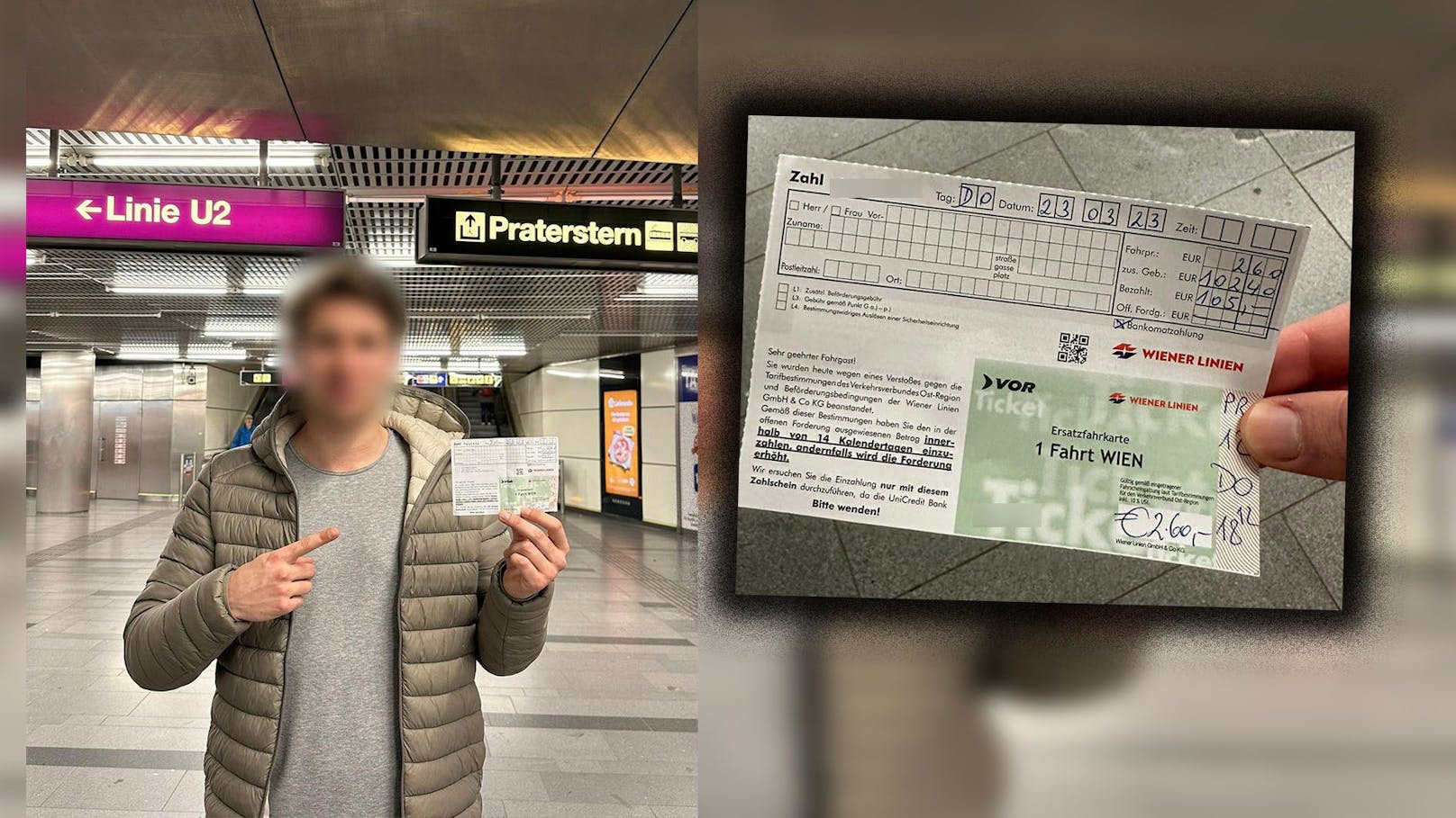 Mann will Öffi-Karte kaufen, kassiert Strafe vor Automat