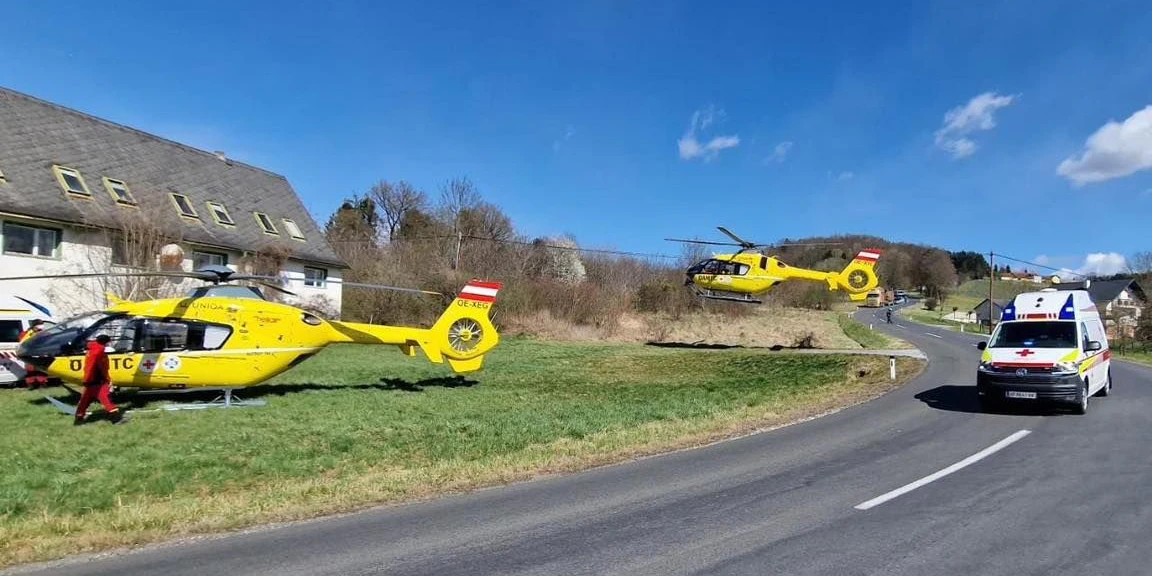 Am Dienstag mussten gleich zwei Notarzthubschrauber nach Sebersdorf ausrücken. 
