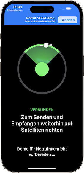 Notruf-SOS über Satellit ab sofort für iPhone 14 Modelle in Österreich verfügbar.
