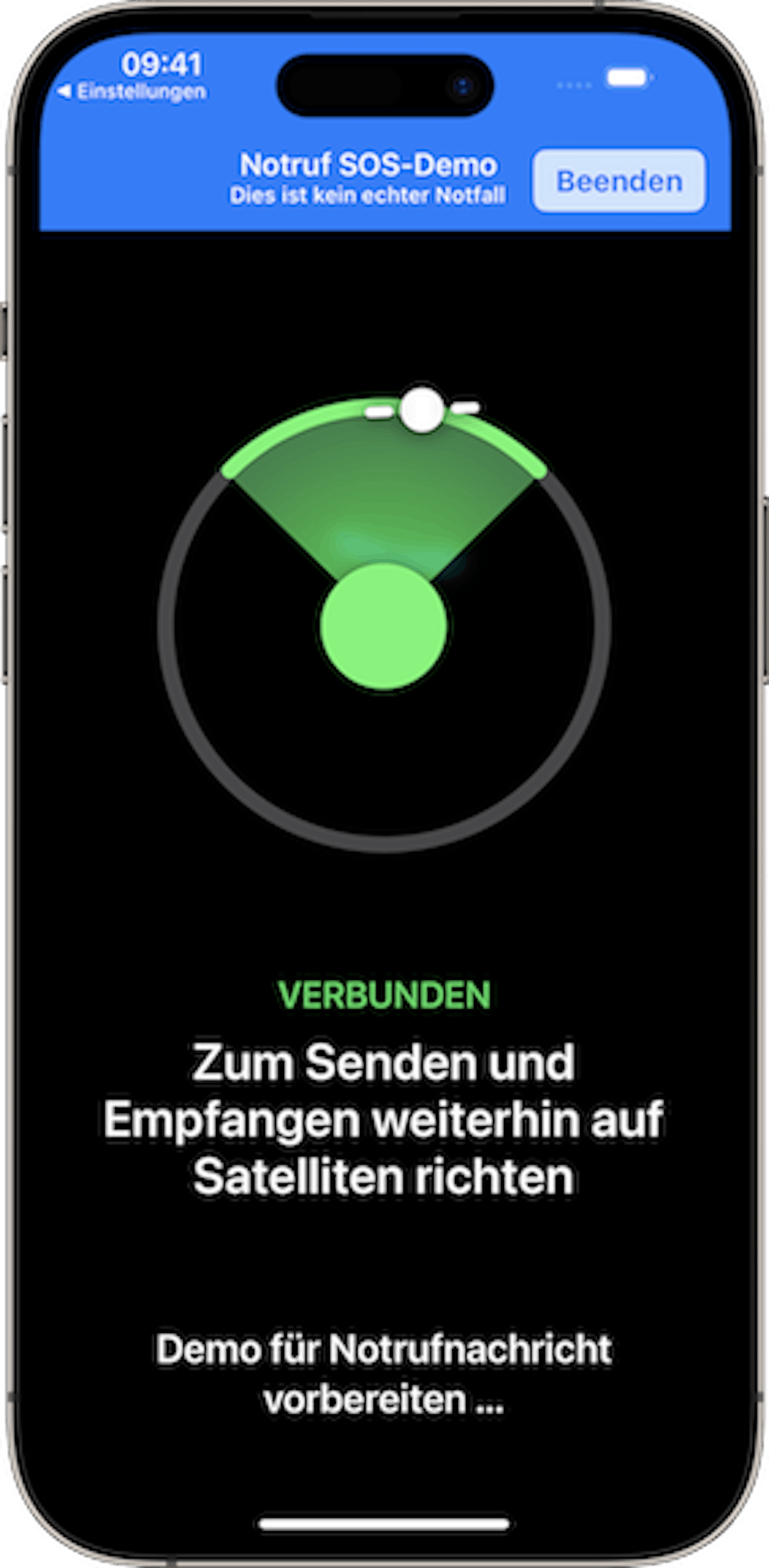 Notruf-SOS über Satellit ab sofort für iPhone 14 Modelle in Österreich verfügbar.