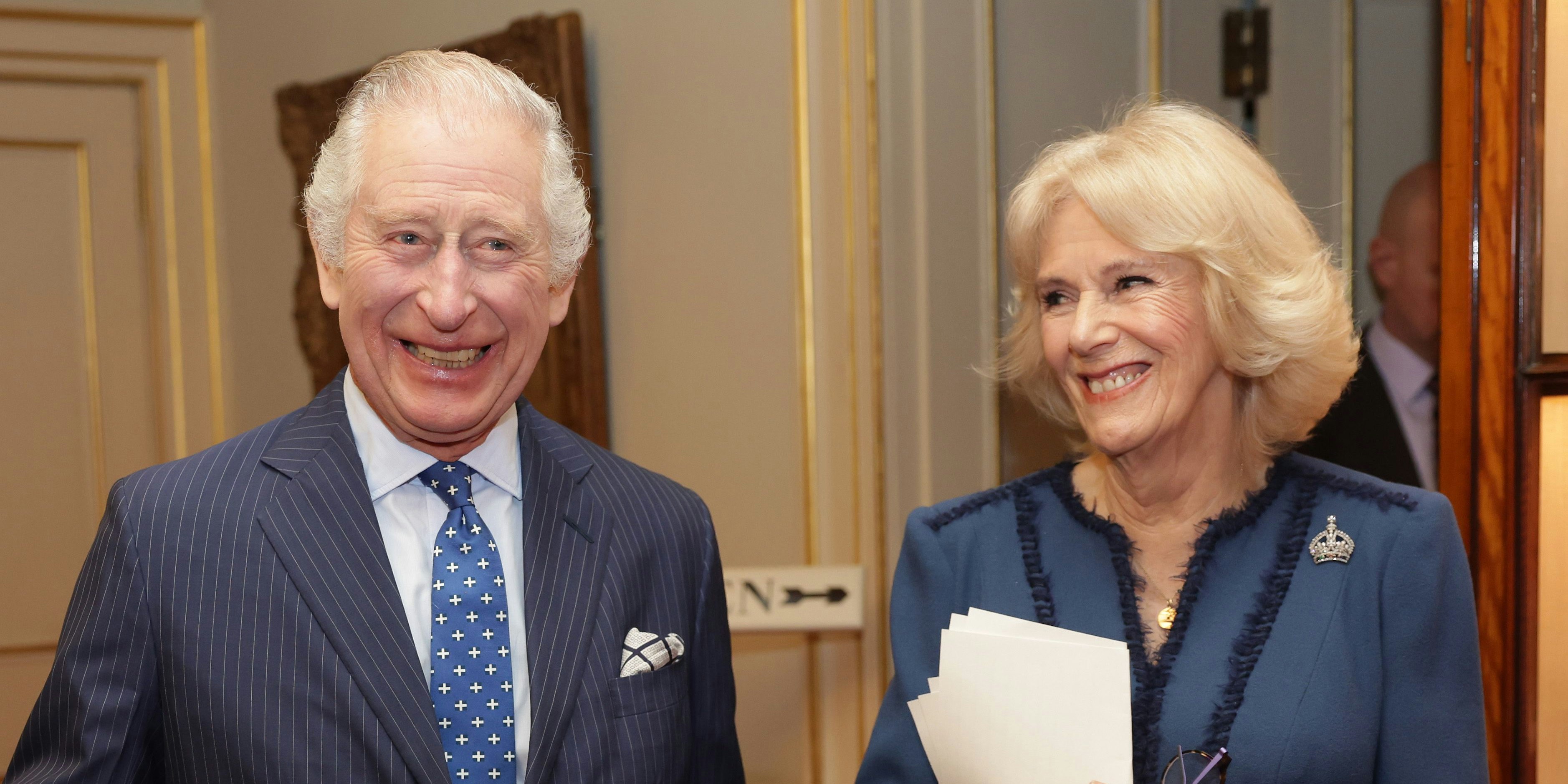Download von www.picturedesk.com am 29.03.2023 (11:42).  King Charles III and The Queen Consort host a reception at Clarence House in London, for authors, members of the literary community and representatives of literacy charities, to celebrate the second anniversary of The Reading Room. Picture date: Thursday February 23, 2023. - 20230223_PD10168 - Rechteinfo: Rights Managed (RM)
