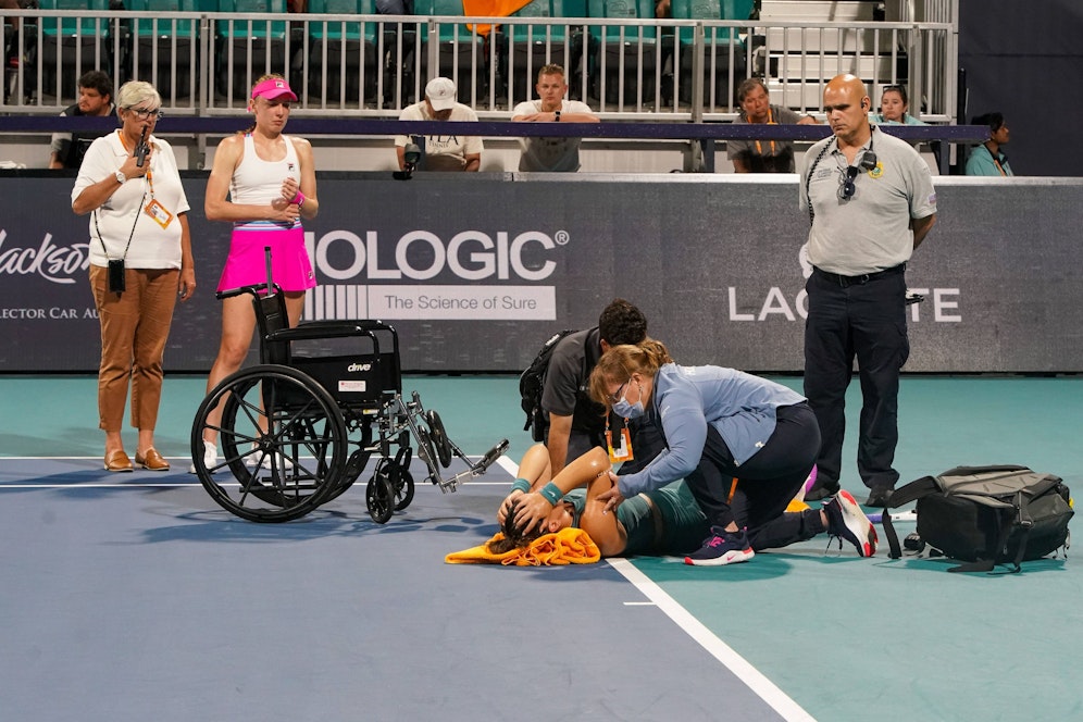 Andreescu wird in Miami verarztet