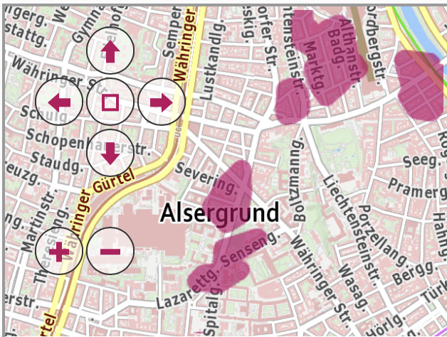 Eine Karte zeigt die Übersicht über den Stromausfall.