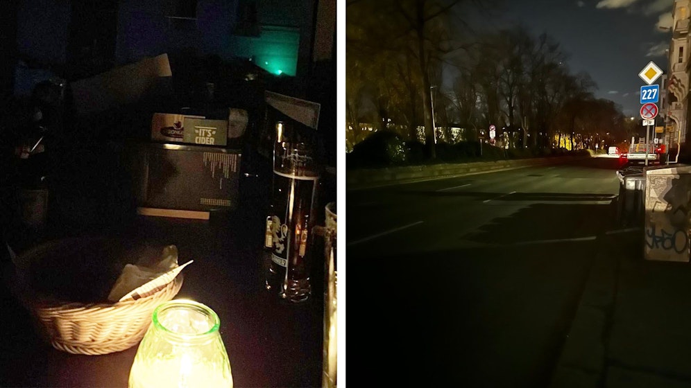 In der Bar wurde mit Kerzenlicht dafür gesorgt, dass sie Stimmung weiterhin gelassen bleibt.