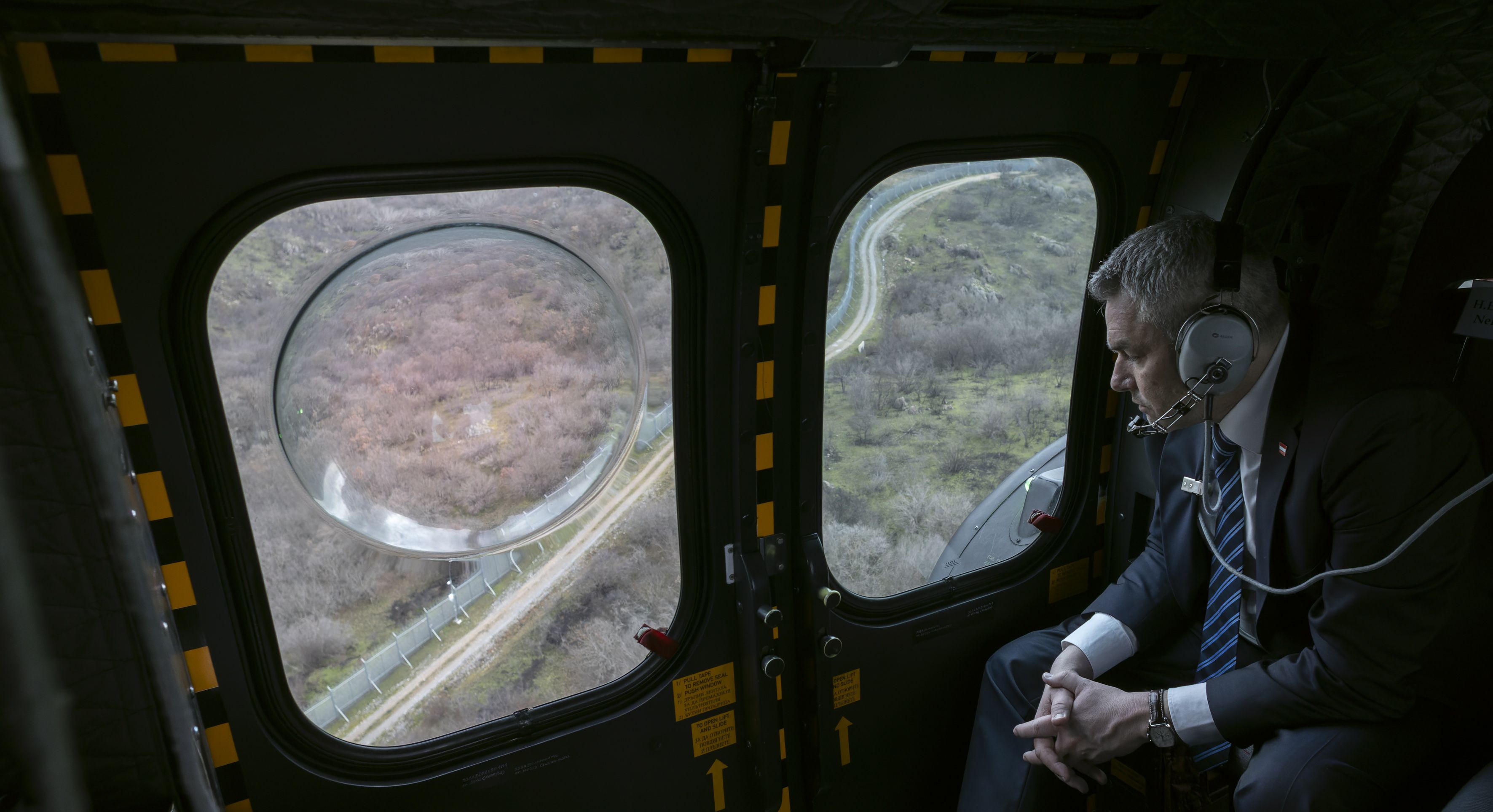 Kanzler besichtigte Grenzzaun zur Türkei