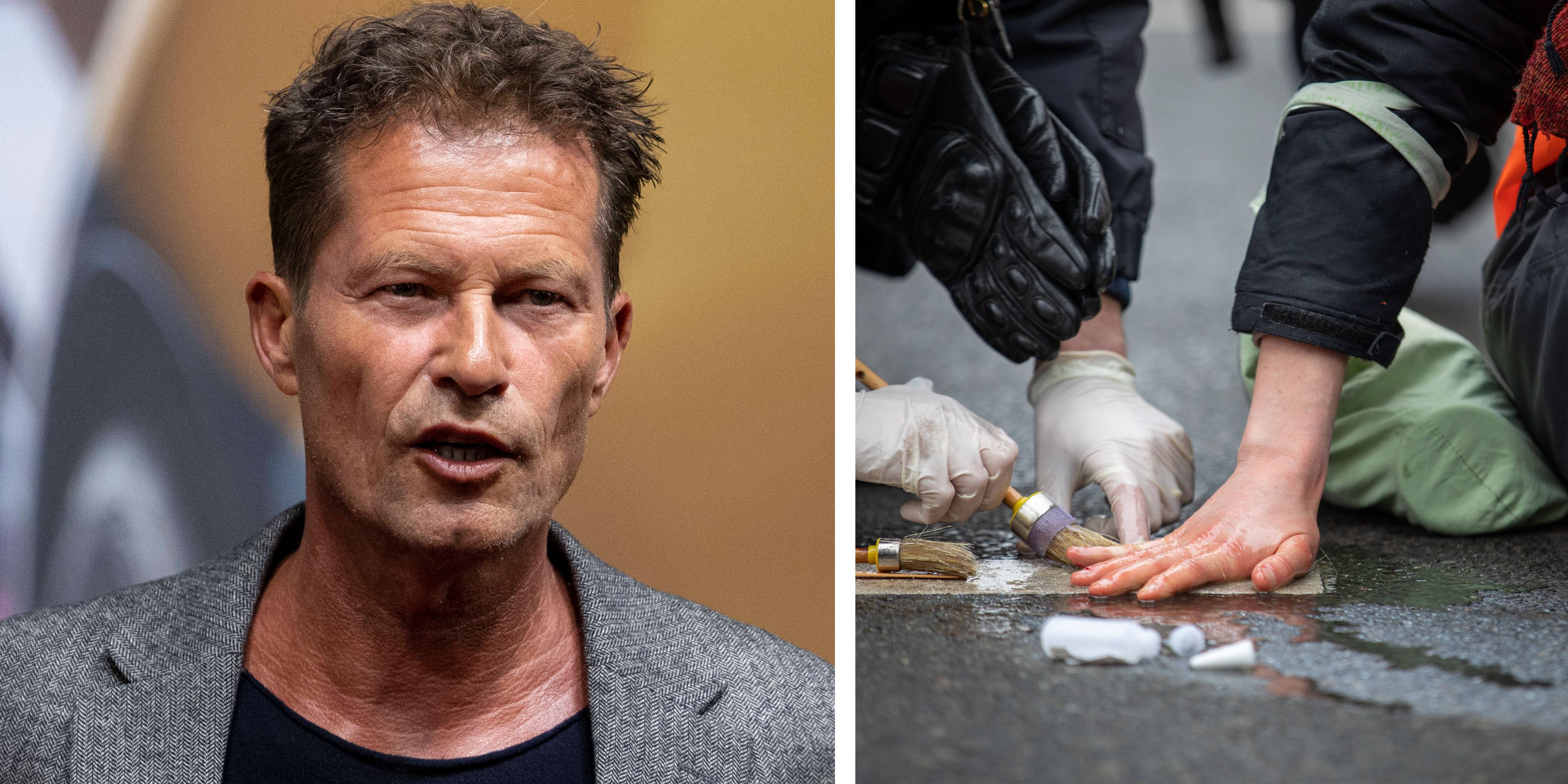 Til Schweiger hält wenig von den Aktionen der Klimakleber.