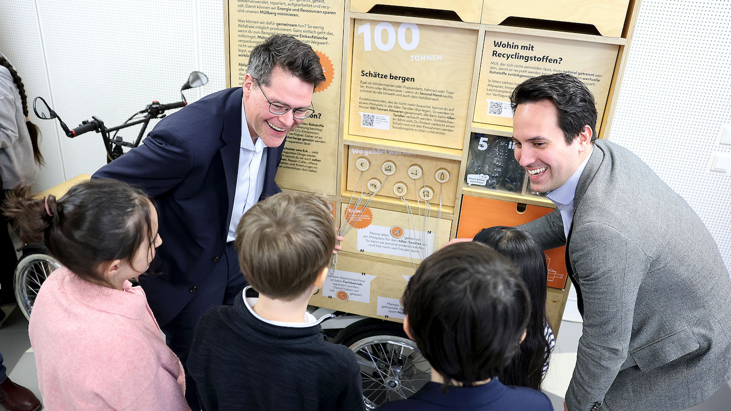 Klimastadtrat Jürgen Czernohorszky (SPÖ) und Vizebürgermeister Christoph Wiederkehr (NEOS)