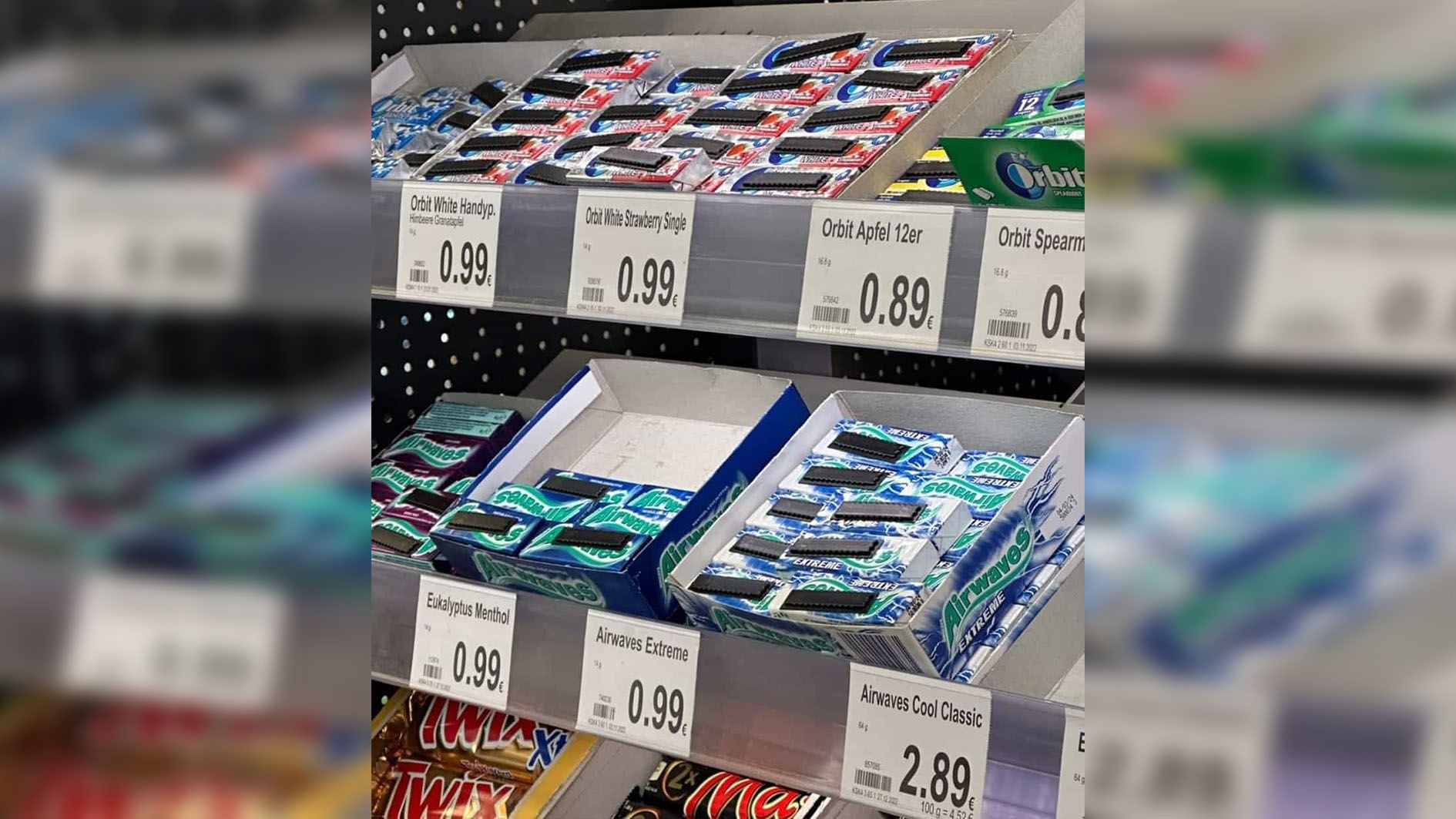 In einigen Supermärkten wird gegen Ladendiebstahl gesichert.