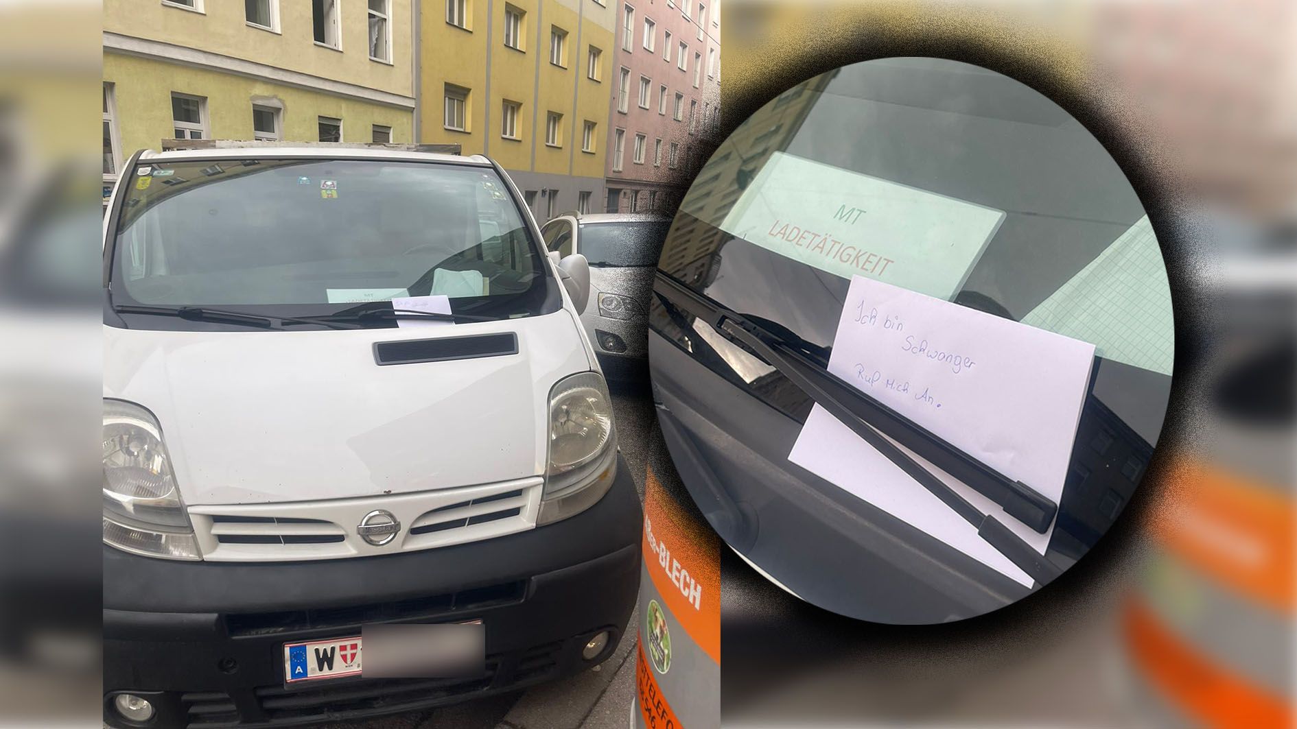 "Ich bin schwanger. Ruf mich an" - stand auf dem Schockbrief.