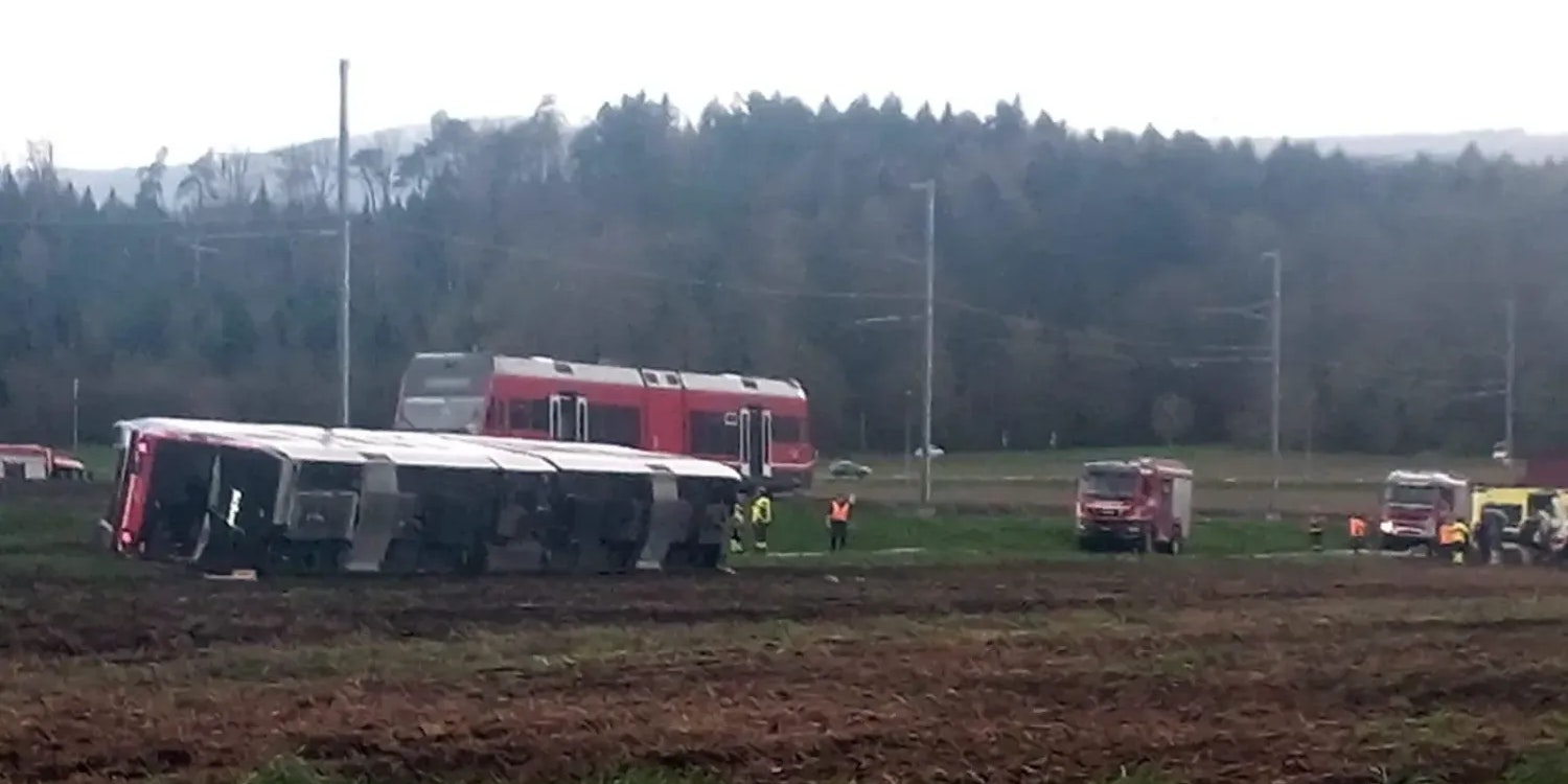 Im Kanton Bern ist ein Zug entgleist.