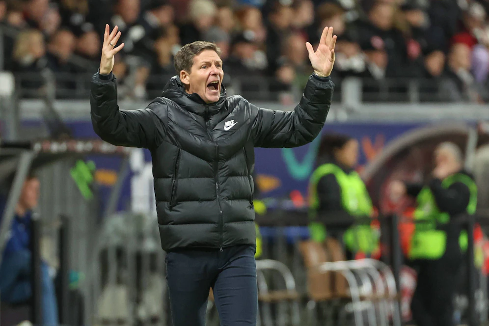 Eintracht Frankfurt mit Oliver Glasner holte wieder nur ein 1:1. 