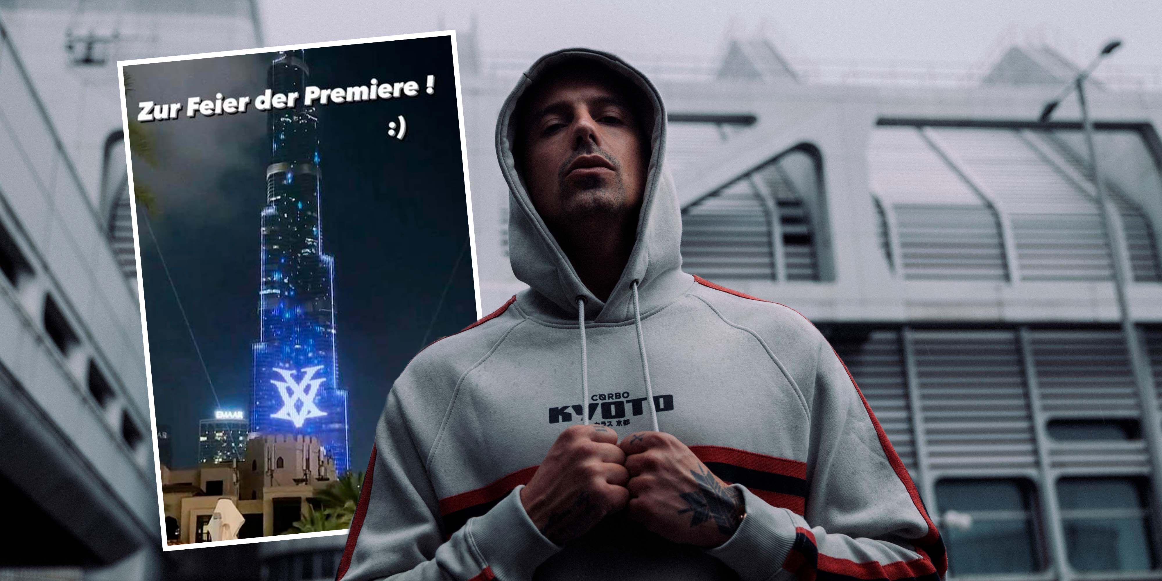 RAF Camora hat sich die Aktion kosten lassen.