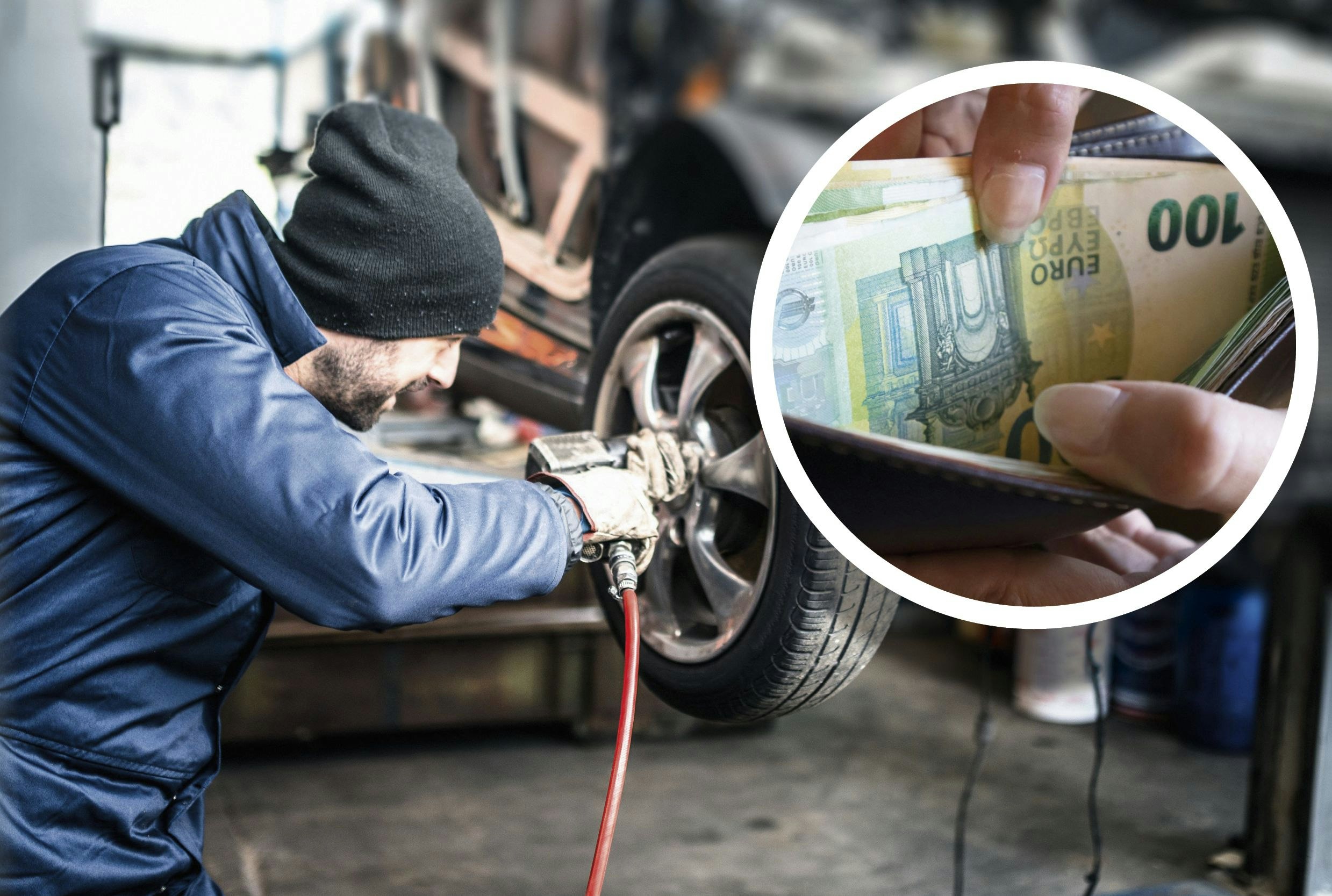 Reifenwechsel Auto Geld AK