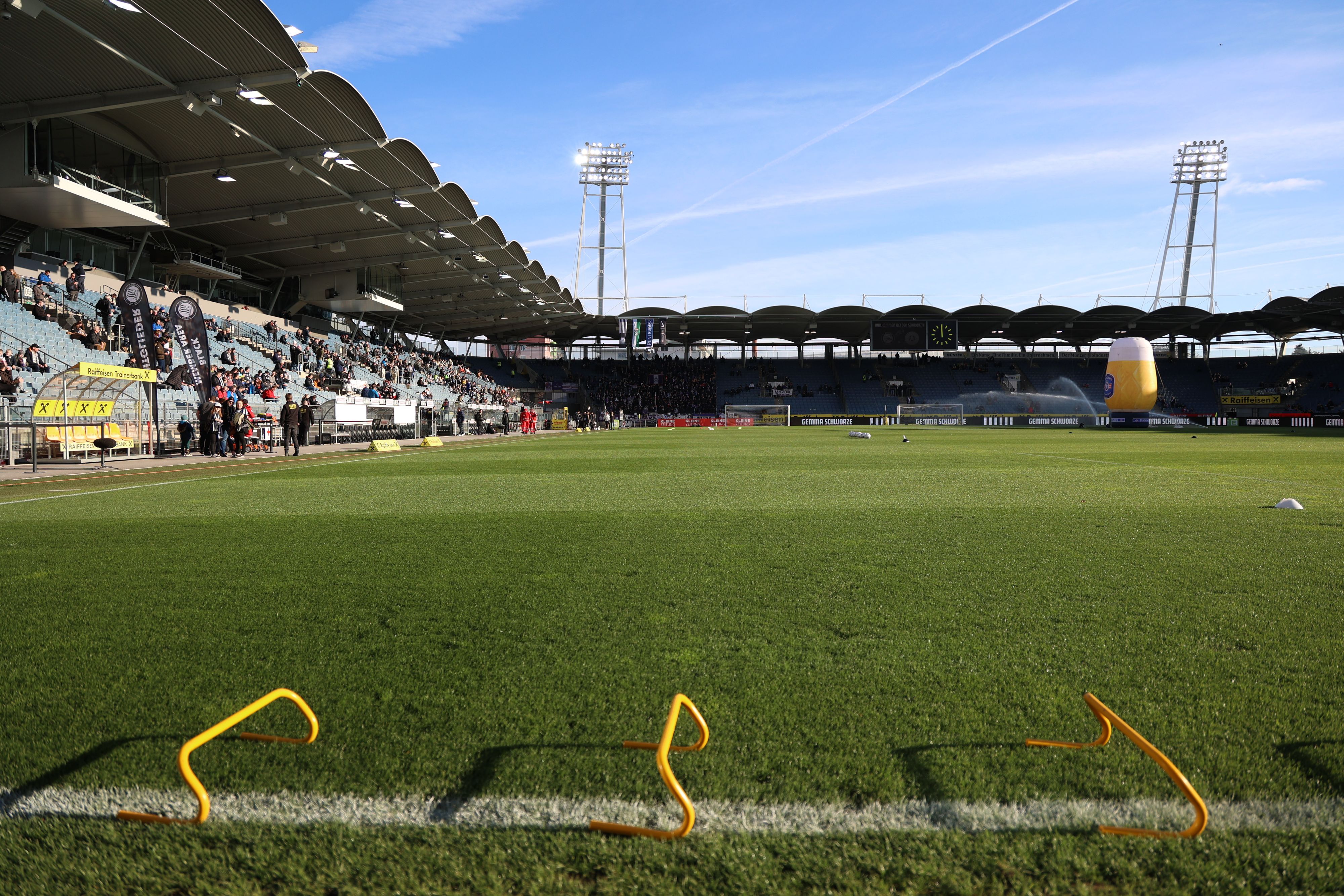 Notfall-Einsatz im Sturm-Stadion