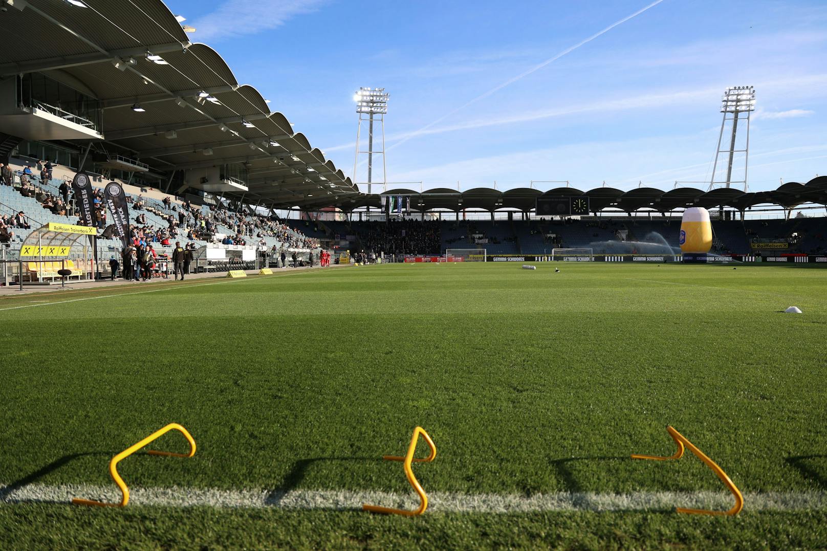 Notfall-Einsatz im Sturm-Stadion