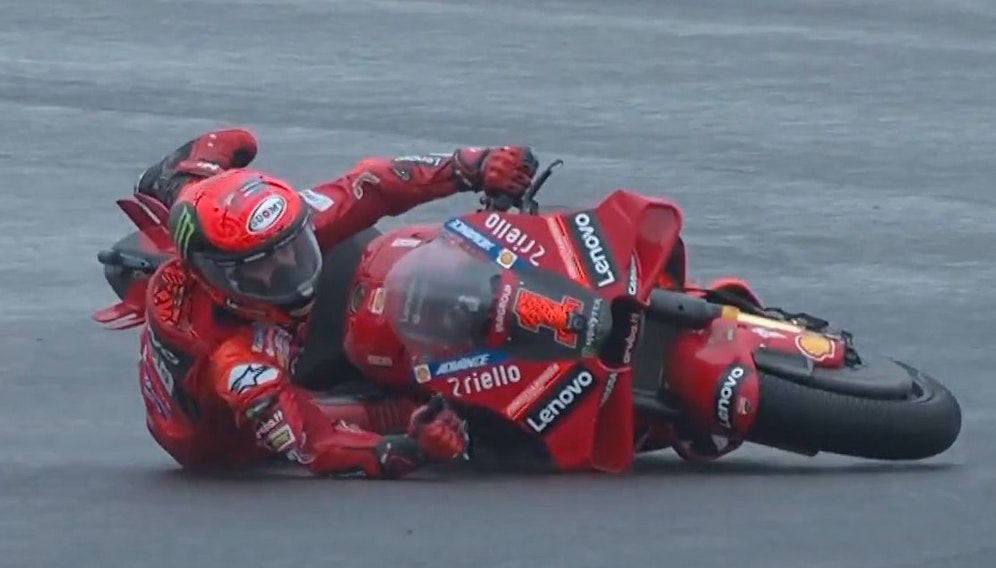 Francesco Bagnaia flog von der Strecke