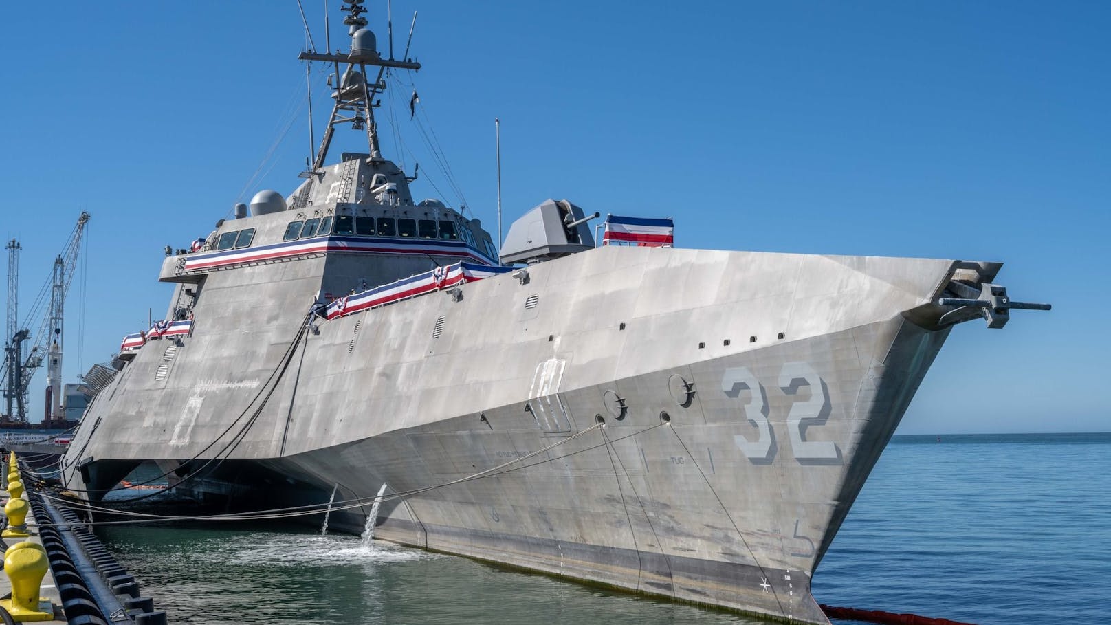 Die USS Santa Barbara ist das erste Küstenkampfschiff, das vollständig mit unbemannten Systemen ausgestattet ist.