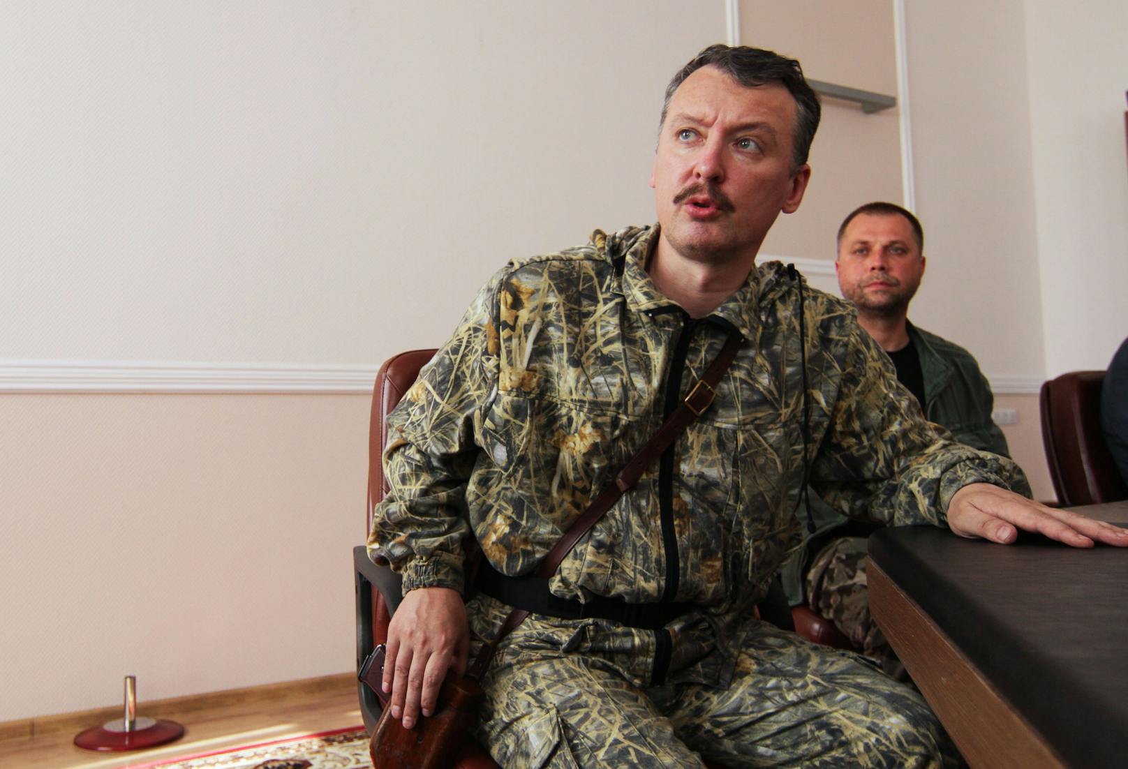 <strong>Igor Girkin</strong> (auch Igor Strelkow) ist ein ehemaliger russischer Geheimdienstoffizier war ab 2014 einer der militärischen Führer der separatistischen Volksrepublik Donezk.