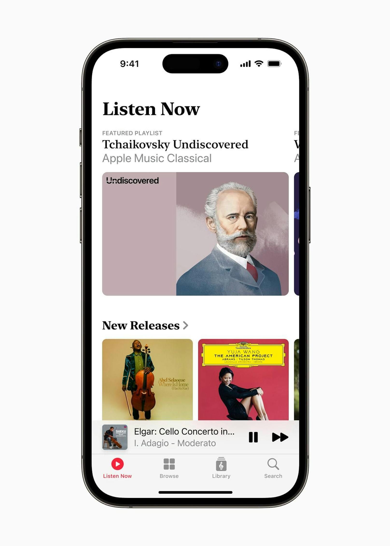 Apple Music Classical: So heißt die neue App für Klassikfans. Die Oberfläche ist schlicht und aufgeräumt.