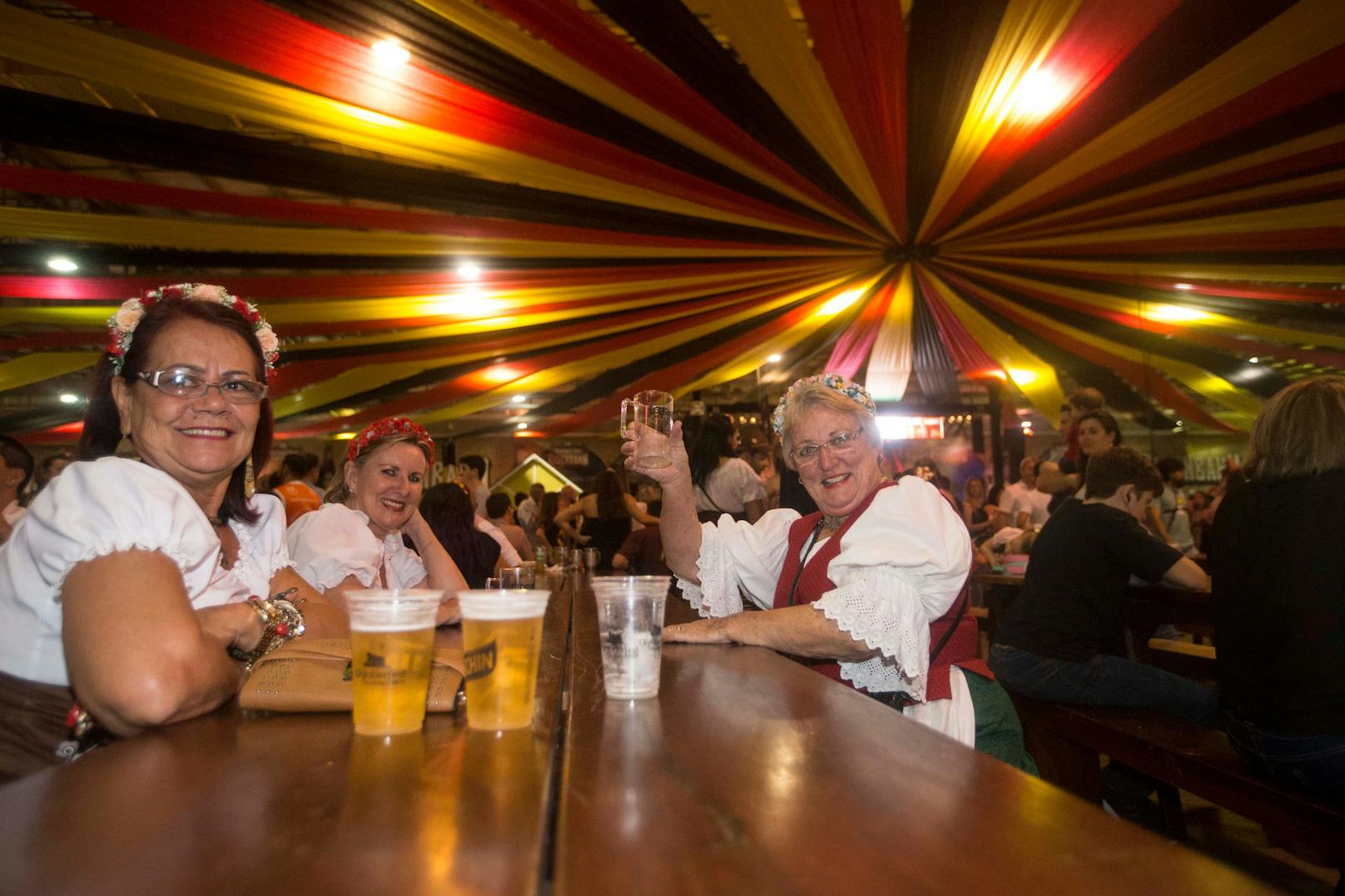 ... wie in Bayern fließt auch hier das Bier in Strömen.