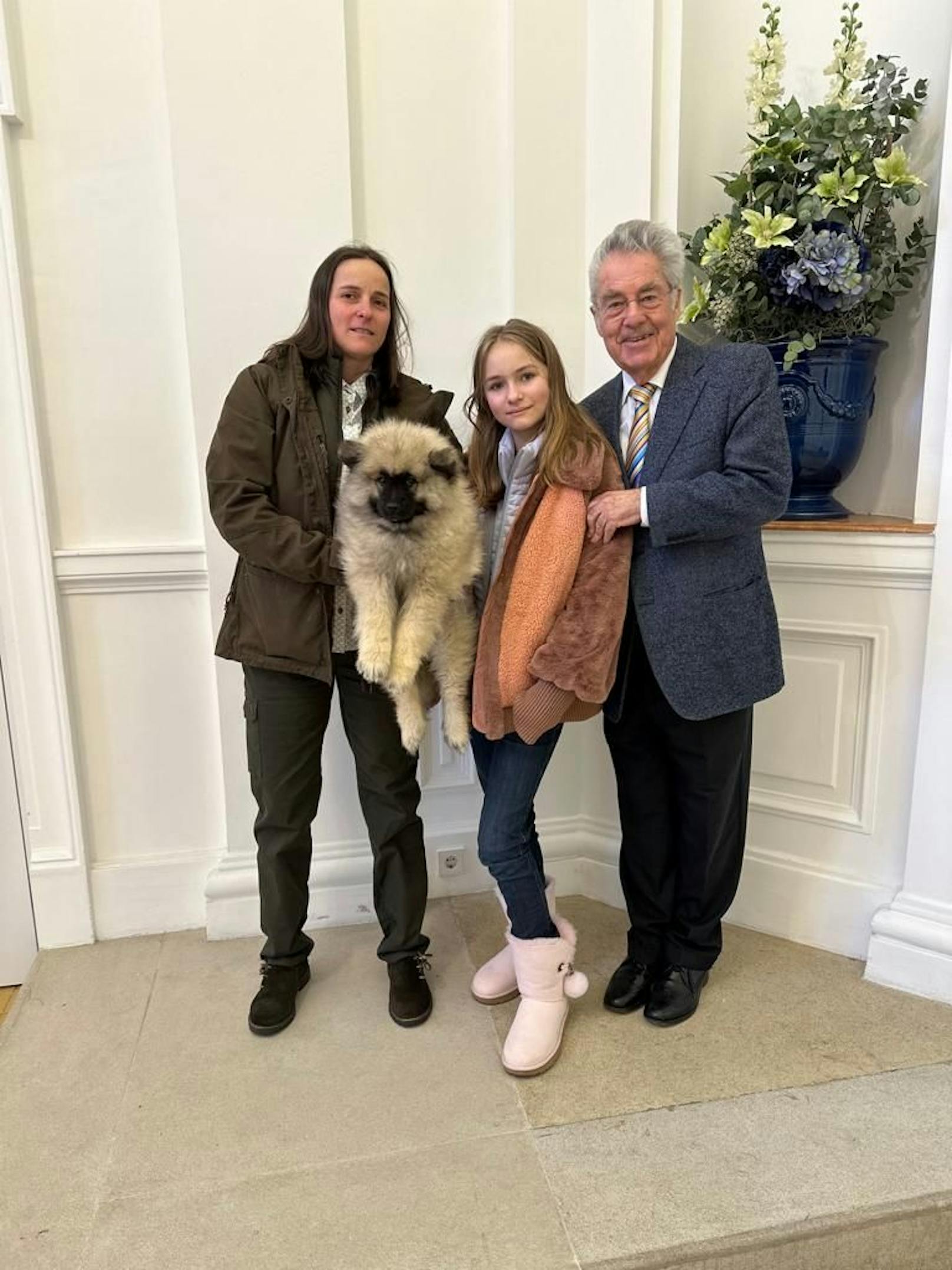 Auch Alt-Bundepräsident Heinz Fischer ist ein Hundefreund.