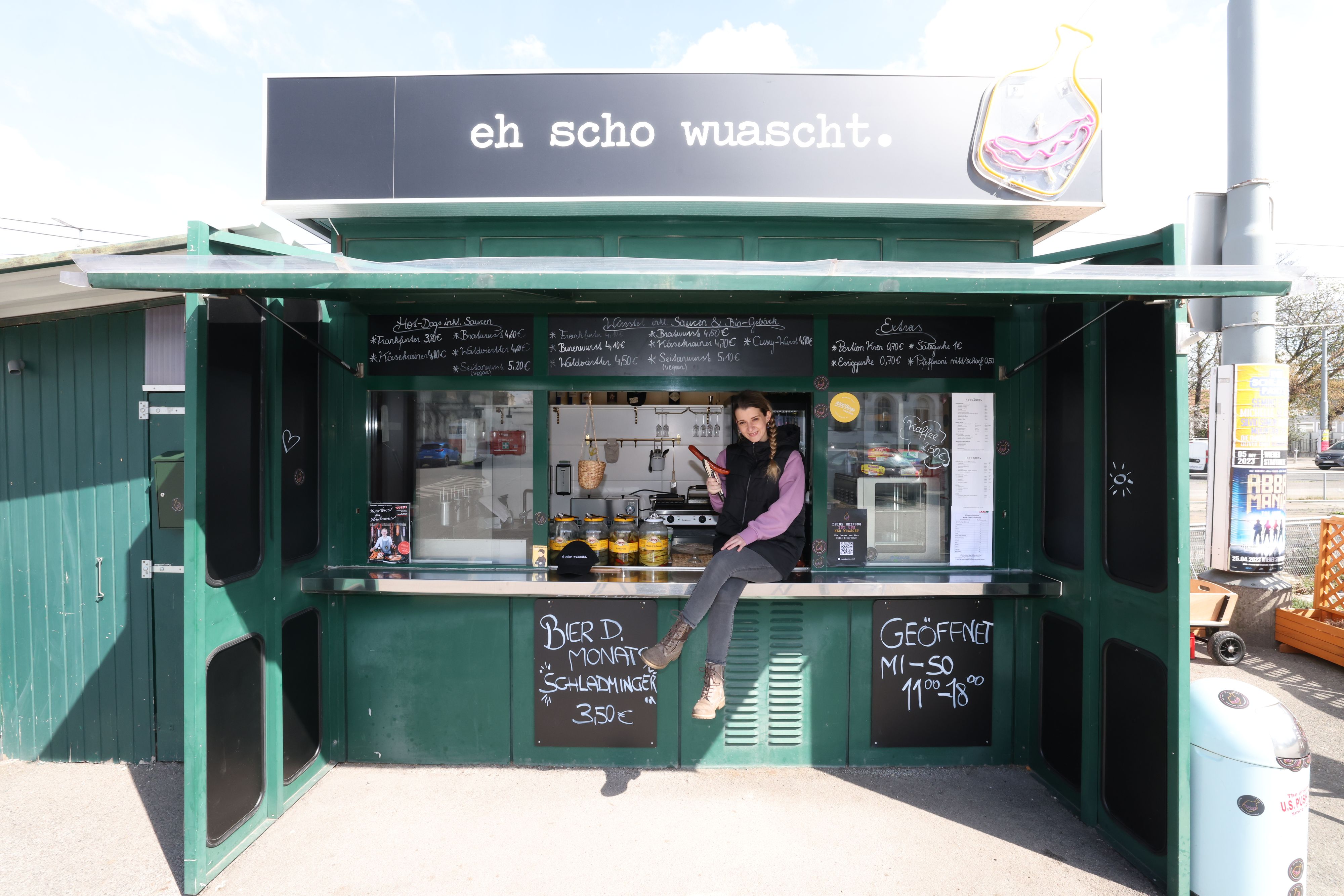 Patricia Patricia Pölzl (25) liebt die Wiener Würstelstand-Kultur und unterstützt die Weltkulturerbeinitiative