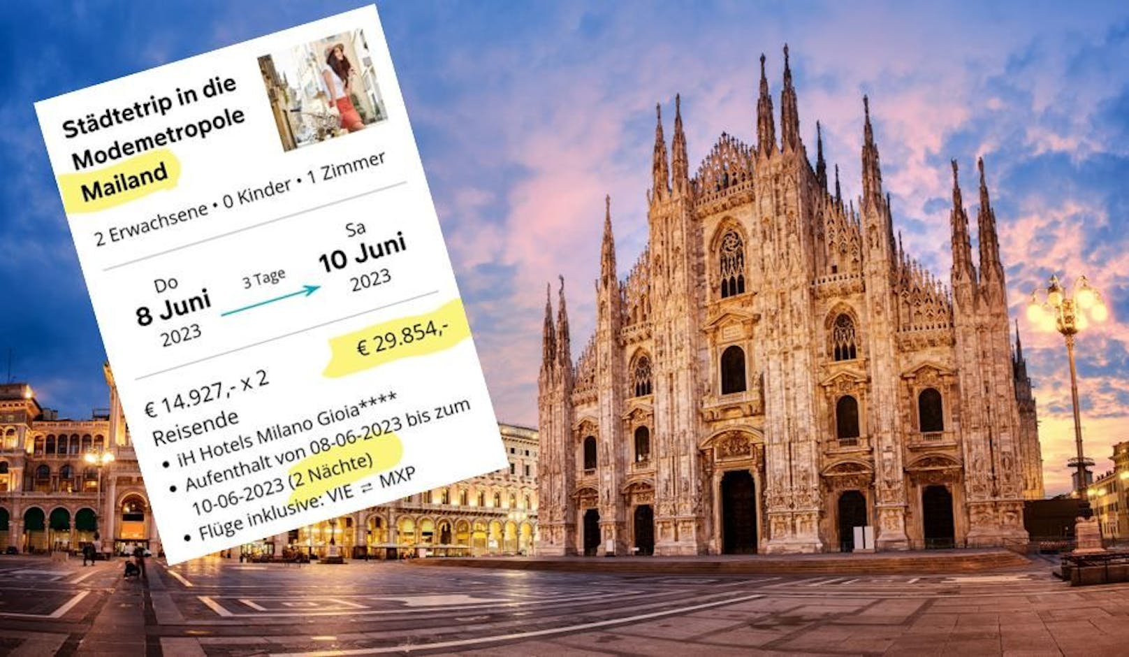 Drei Tage zum Shoppen nach Mailand können teuer werden.