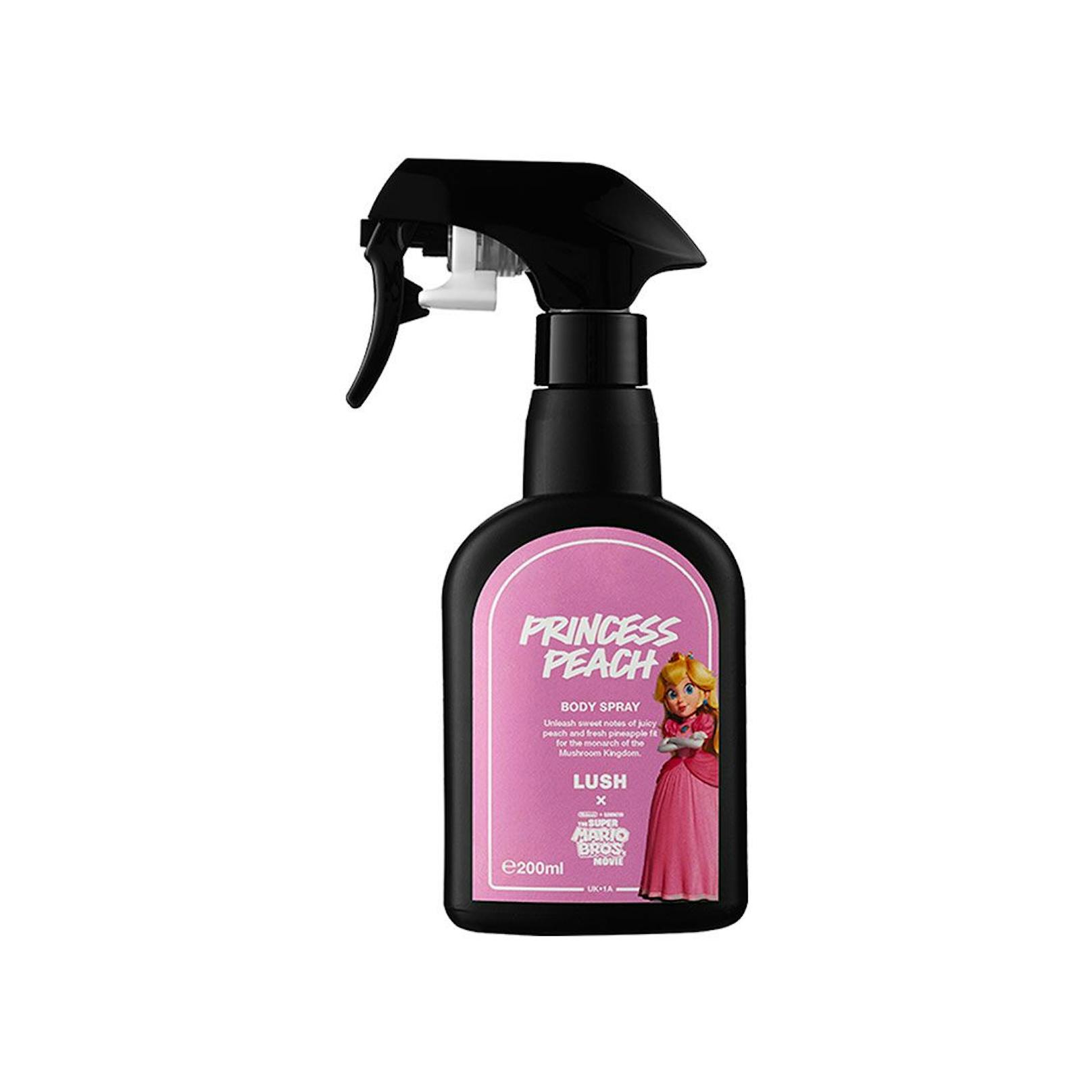 ... ein Prinzessin Peach Body Spray (40 Euro), ...